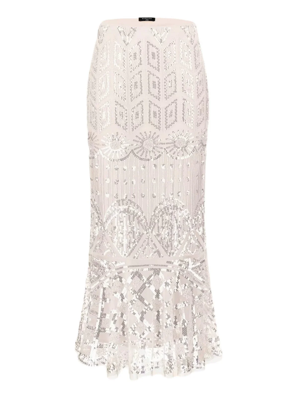 MARCIANO Gonna Donna CRYSTALS EMBROIDERED 4GGD17 6248A FB4S Beige
