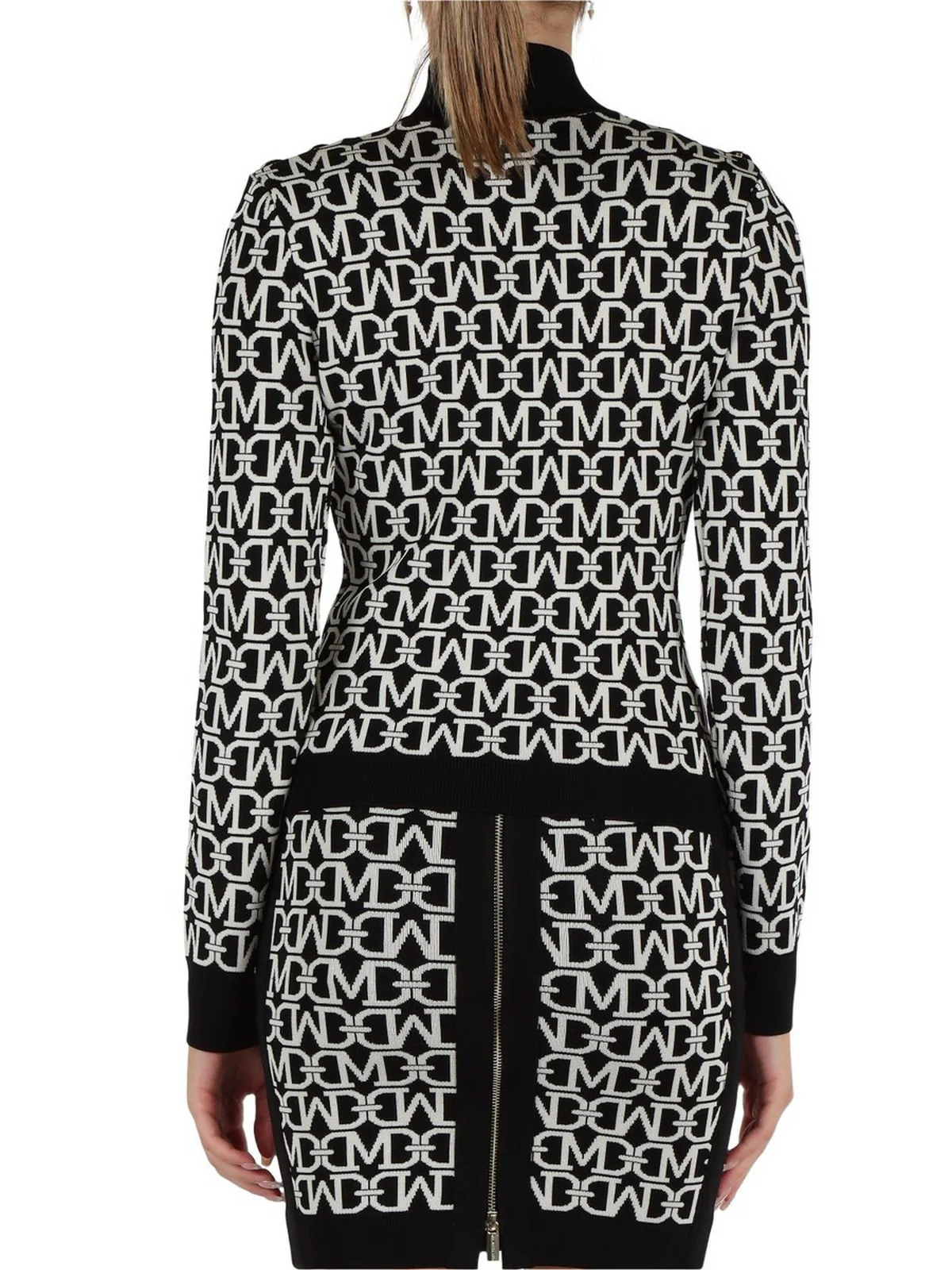 MARCIANO Maglione Donna Mati Allover Jacquar 4YGR20 5036Z FJ42 Nero - Image 3