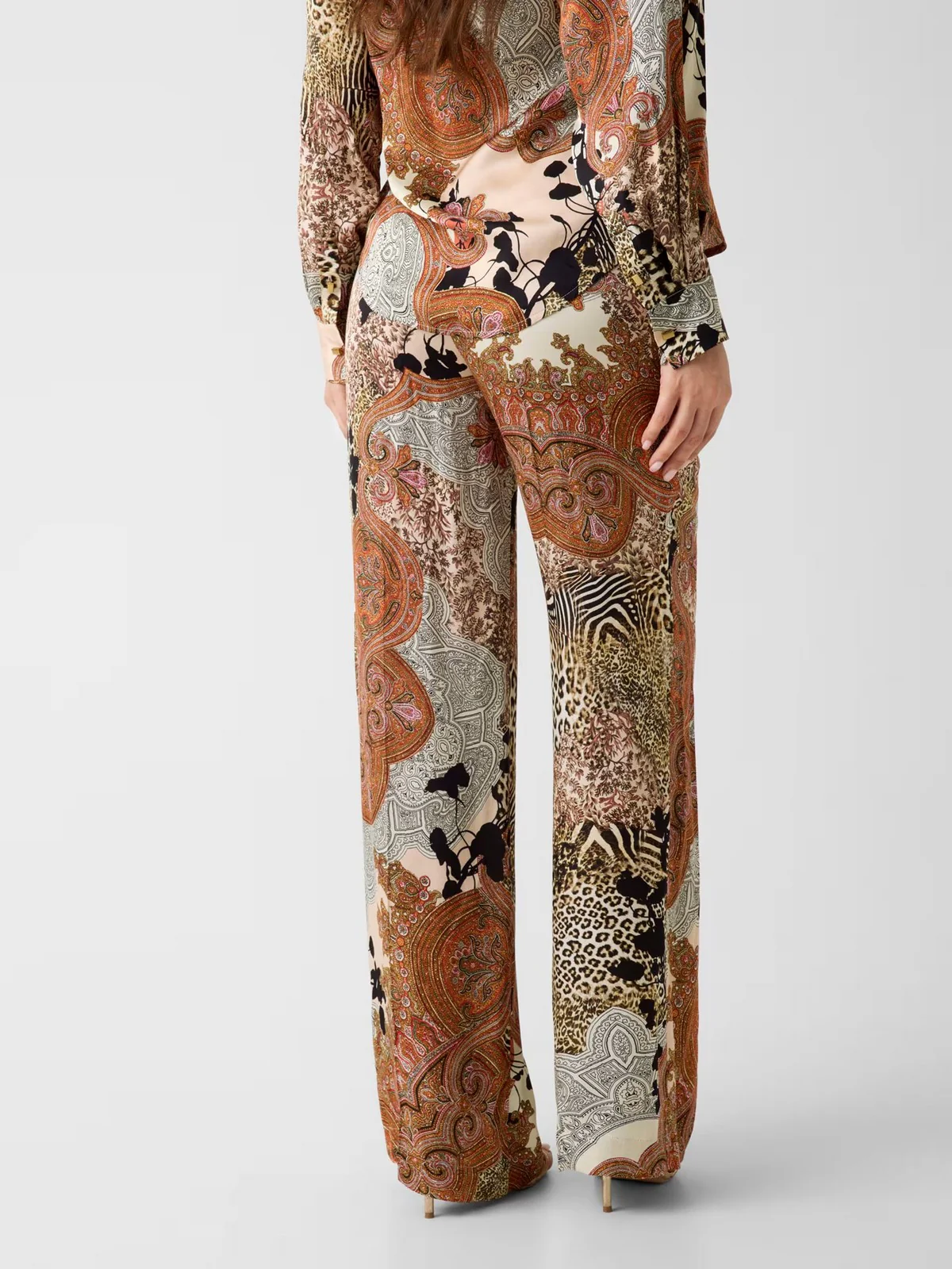 MARCIANO Pantalone Donna GISELLE STRAIGHT PANT G6GB09 W1875 PMG1 WILD ESSENCE PRINT - Image 3