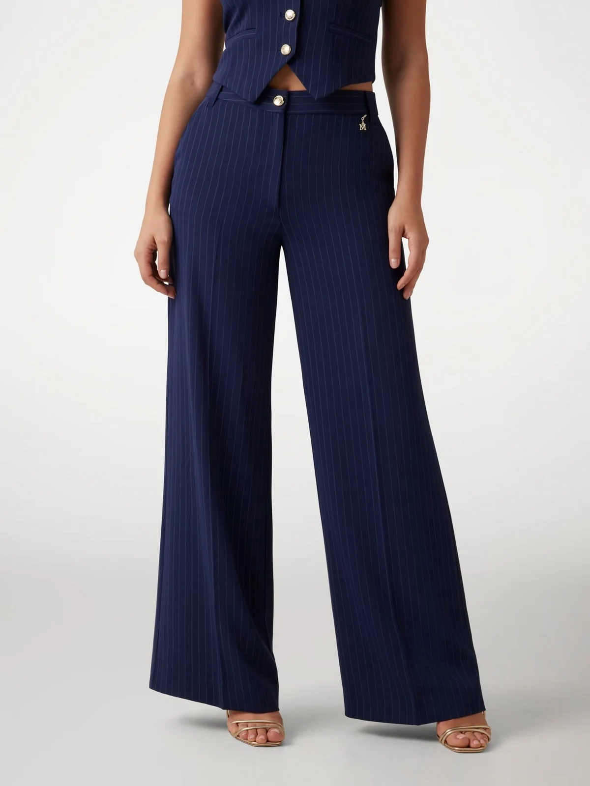 MARCIANO Pantalone Donna SIDNEY WIDE LEG PANT 5RGB10 7254A FB9B Blu - Image 2