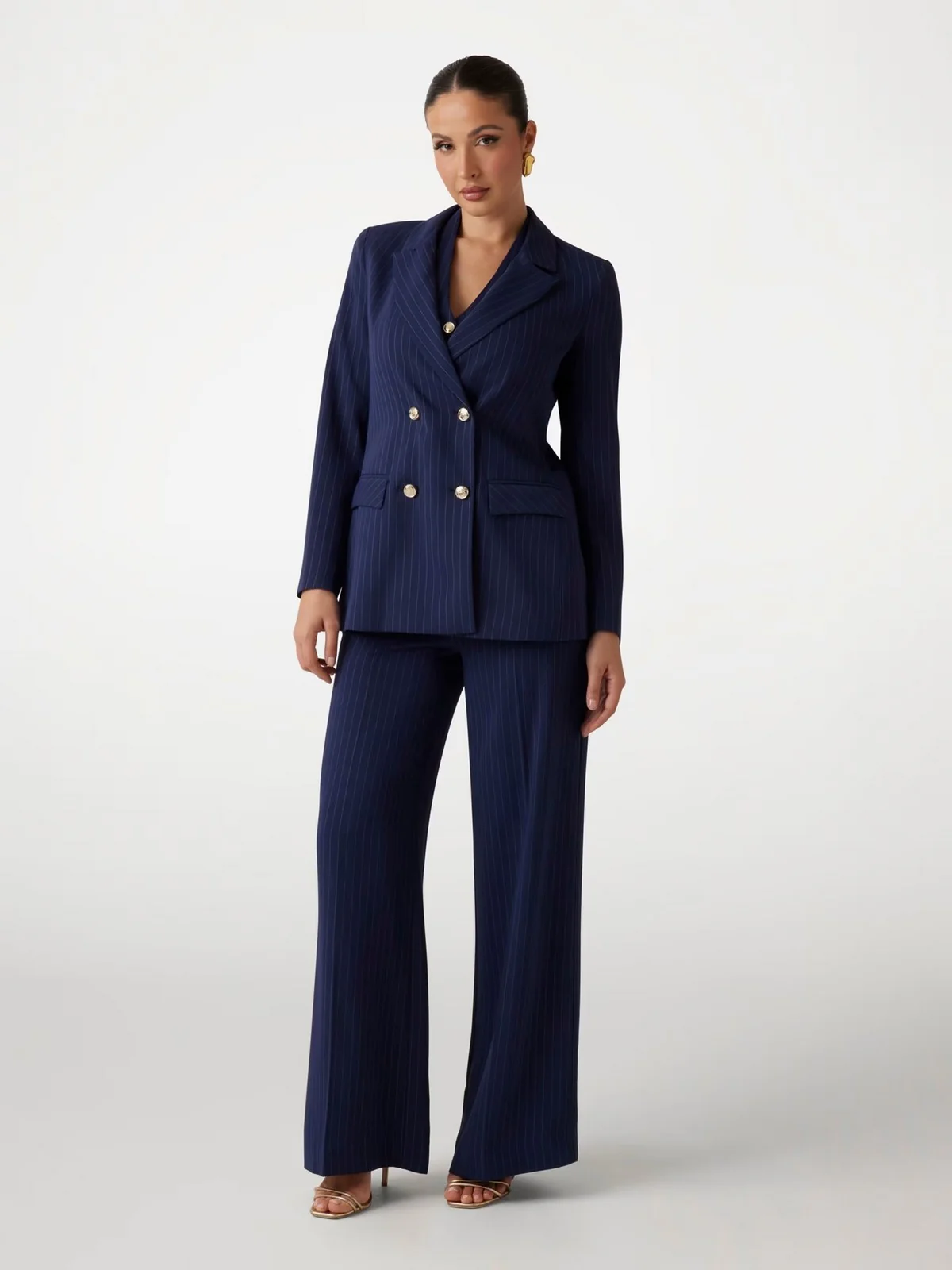 MARCIANO Pantalone Donna SIDNEY WIDE LEG PANT 5RGB10 7254A FB9B Blu - Image 3