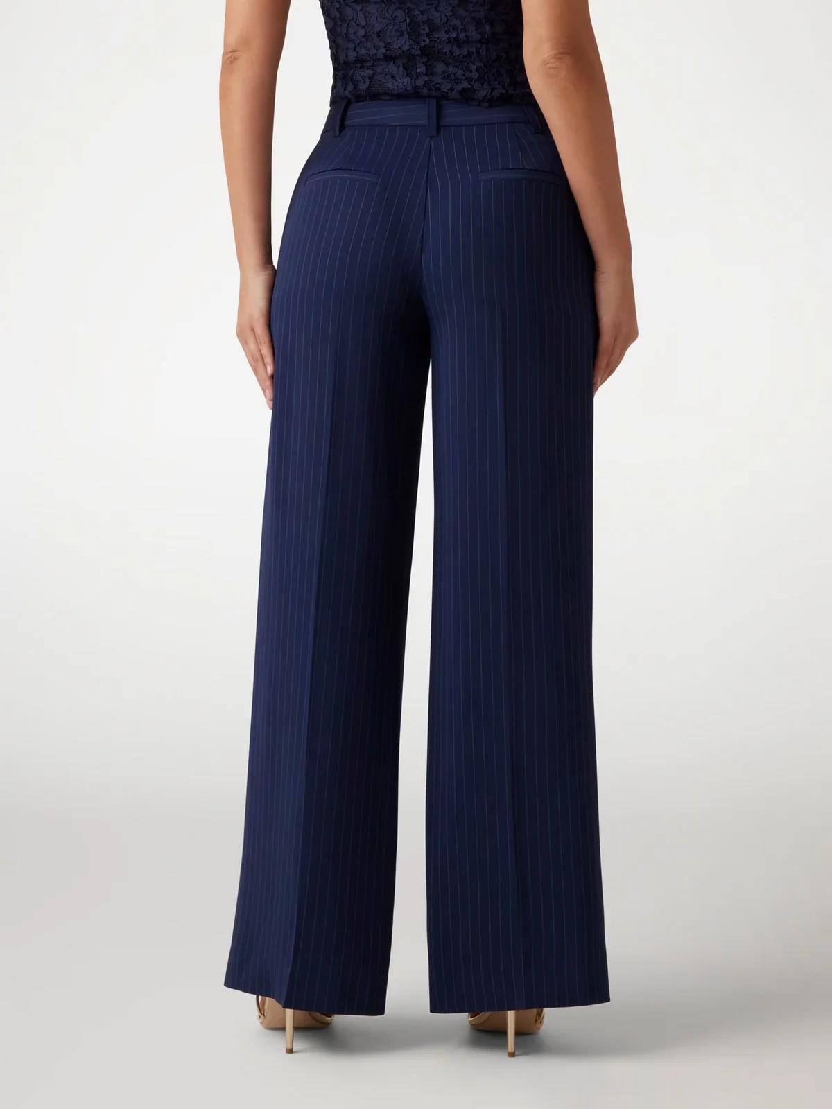 MARCIANO Pantalone Donna SIDNEY WIDE LEG PANT 5RGB10 7254A FB9B Blu - Image 4