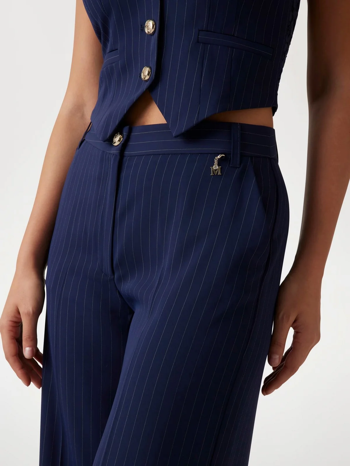 MARCIANO Pantalone Donna SIDNEY WIDE LEG PANT 5RGB10 7254A FB9B Blu - Image 5