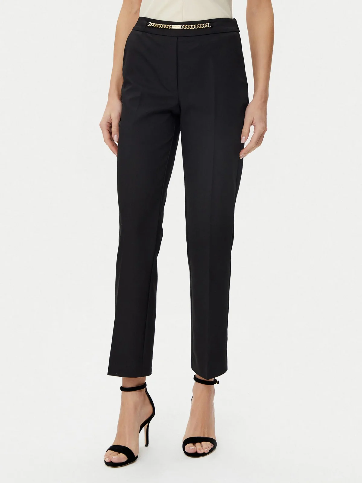 MARCIANO Pantalone Donna SUNNY CHINO CHAIN PA 5GGB17 7311A JBLK Nero - Image 2