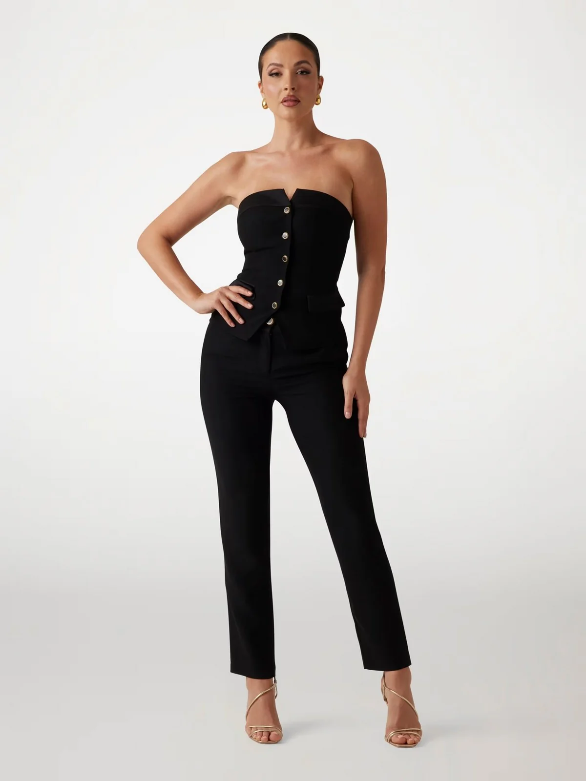 MARCIANO Pantalone Donna VITTORIA SLIM PANT 5GGB11 7300A JBLK Nero - Image 3