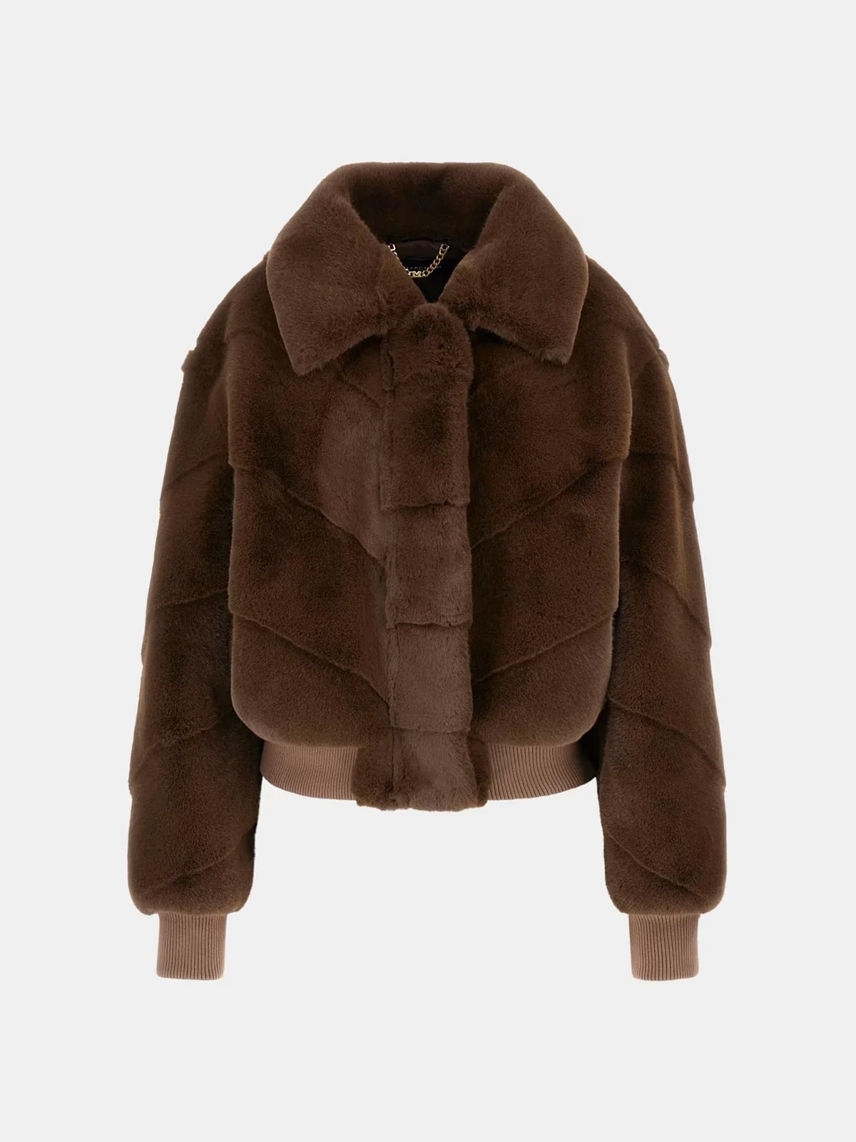 MARCIANO Pelliccia Donna MAYA FAUX FUR JACKET 5BGL11 7375A F1AQ CHOCOLATE BROWNIE MU - Image 6