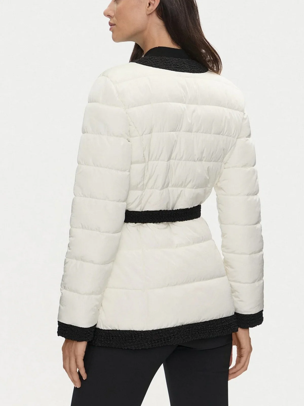 MARCIANO Piumino Donna Cecilia Belted Puffa 4YGL13 7127A G1CR Beige - Image 3