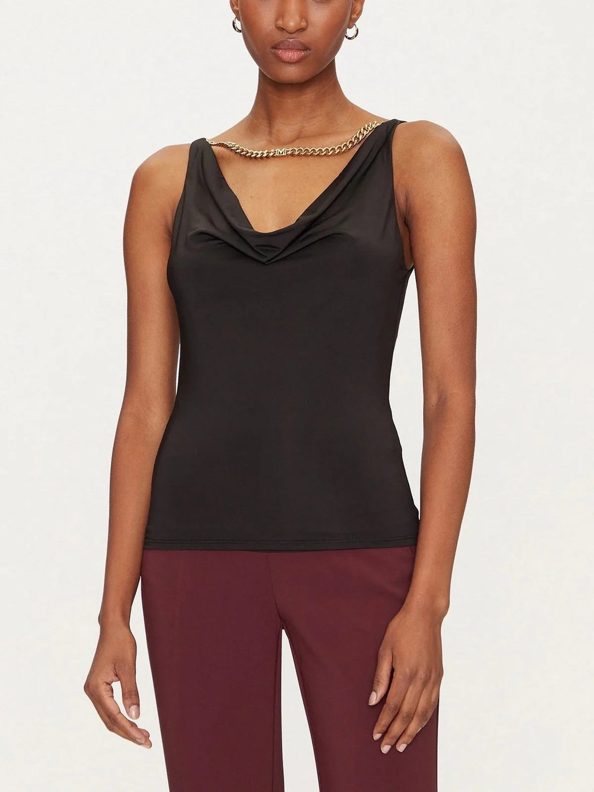 MARCIANO Top Donna ALVA CHAIN SL TOP 5GGP07 6259A JBLK Nero - Image 2