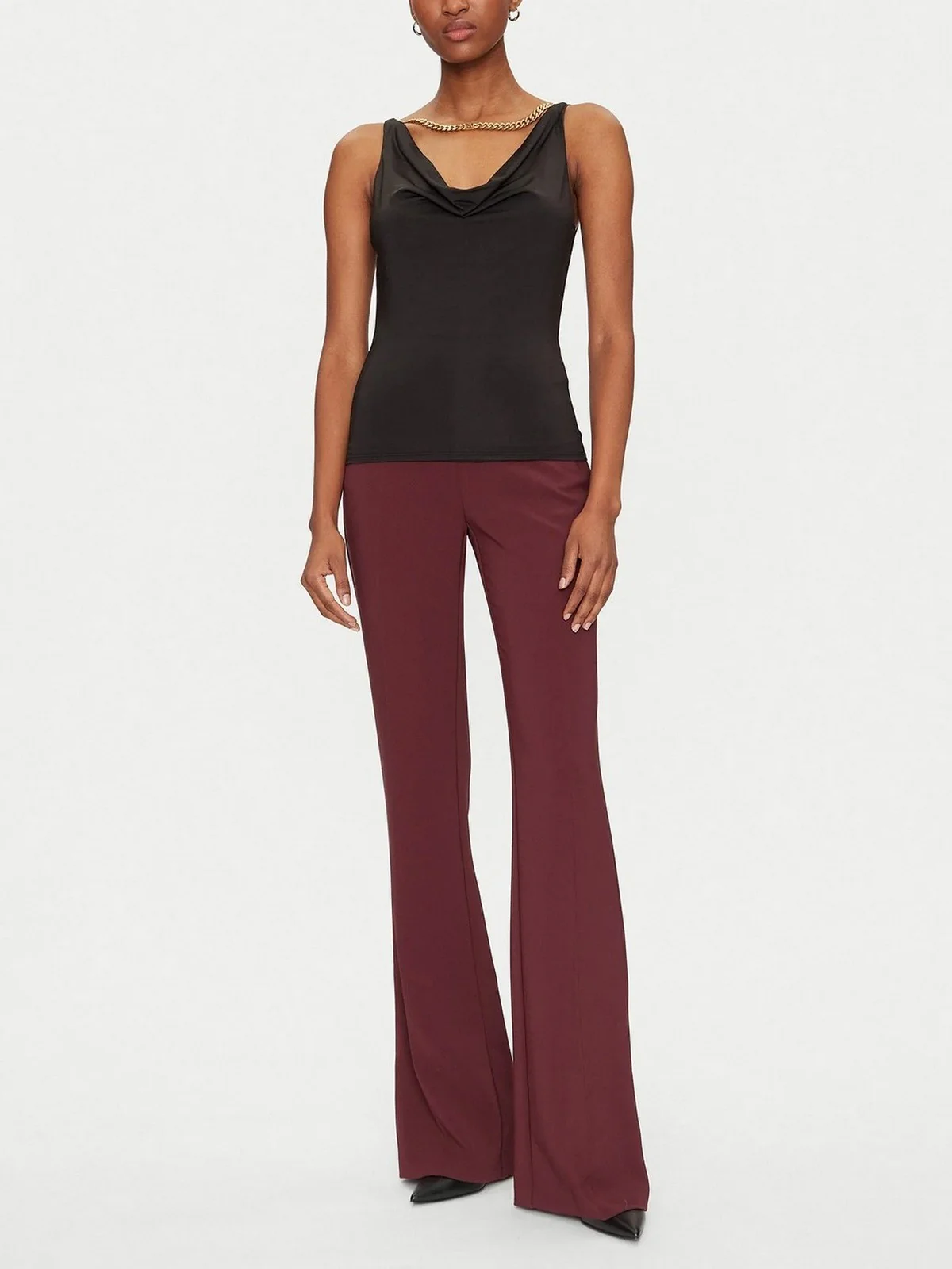 MARCIANO Top Donna ALVA CHAIN SL TOP 5GGP07 6259A JBLK Nero - Image 3