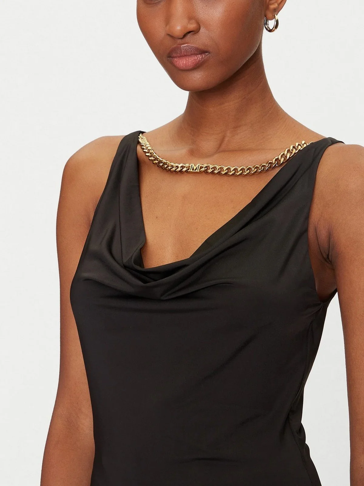 MARCIANO Top Donna ALVA CHAIN SL TOP 5GGP07 6259A JBLK Nero - Image 5