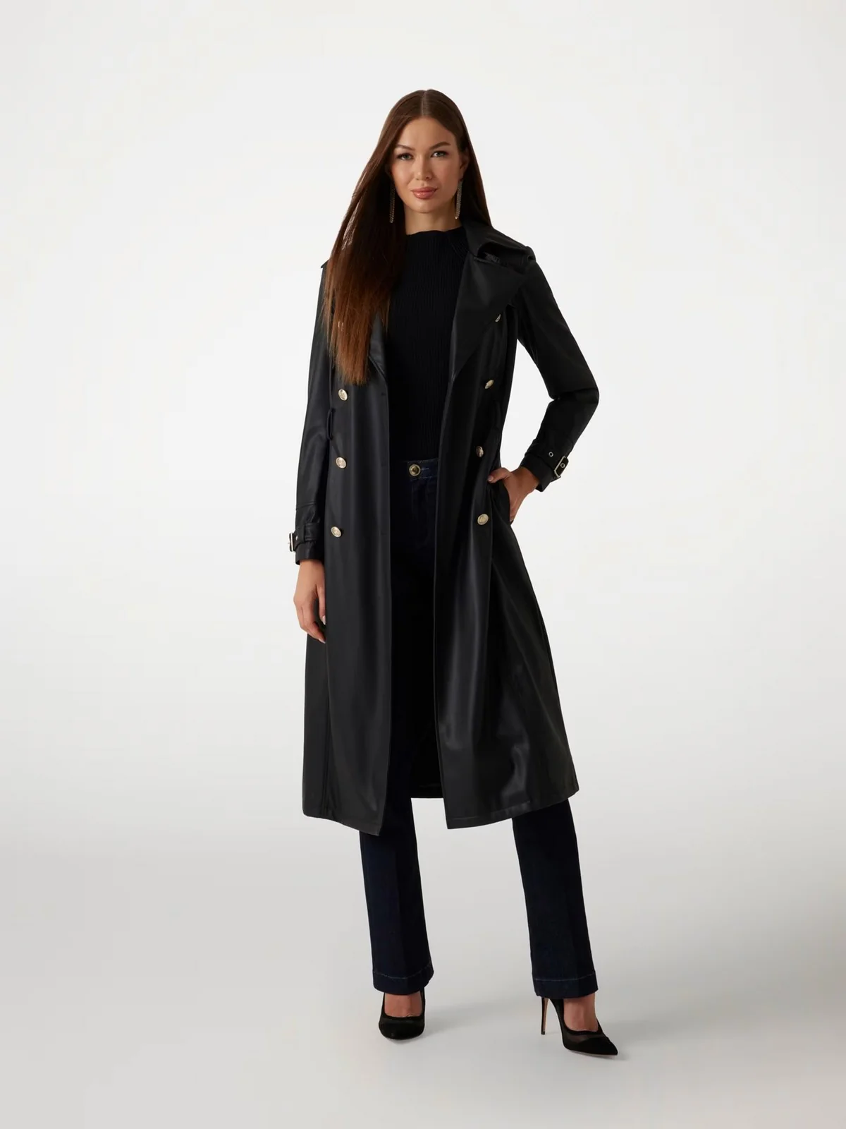 MARCIANO Trench Donna CAMILLE TRENCH 5RGL05 7114A JBLK Nero - Image 2
