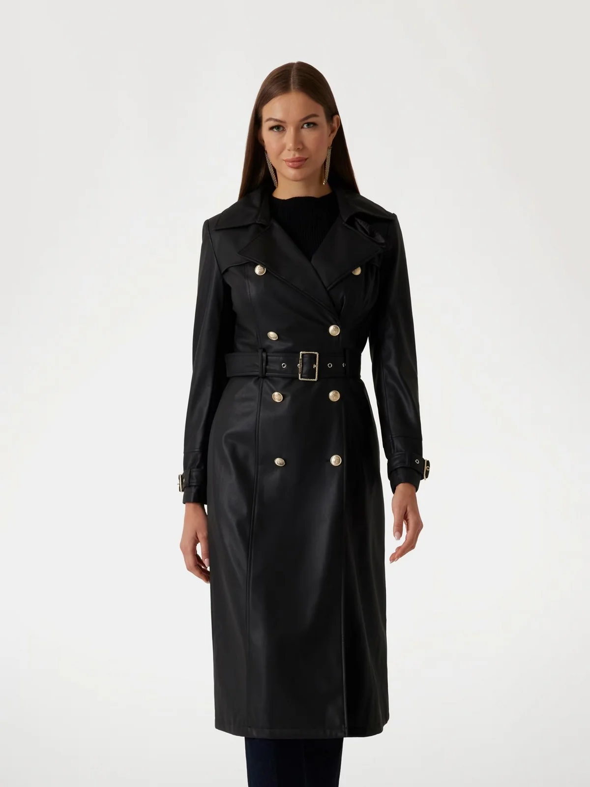 MARCIANO Trench Donna CAMILLE TRENCH 5RGL05 7114A JBLK Nero - Image 3