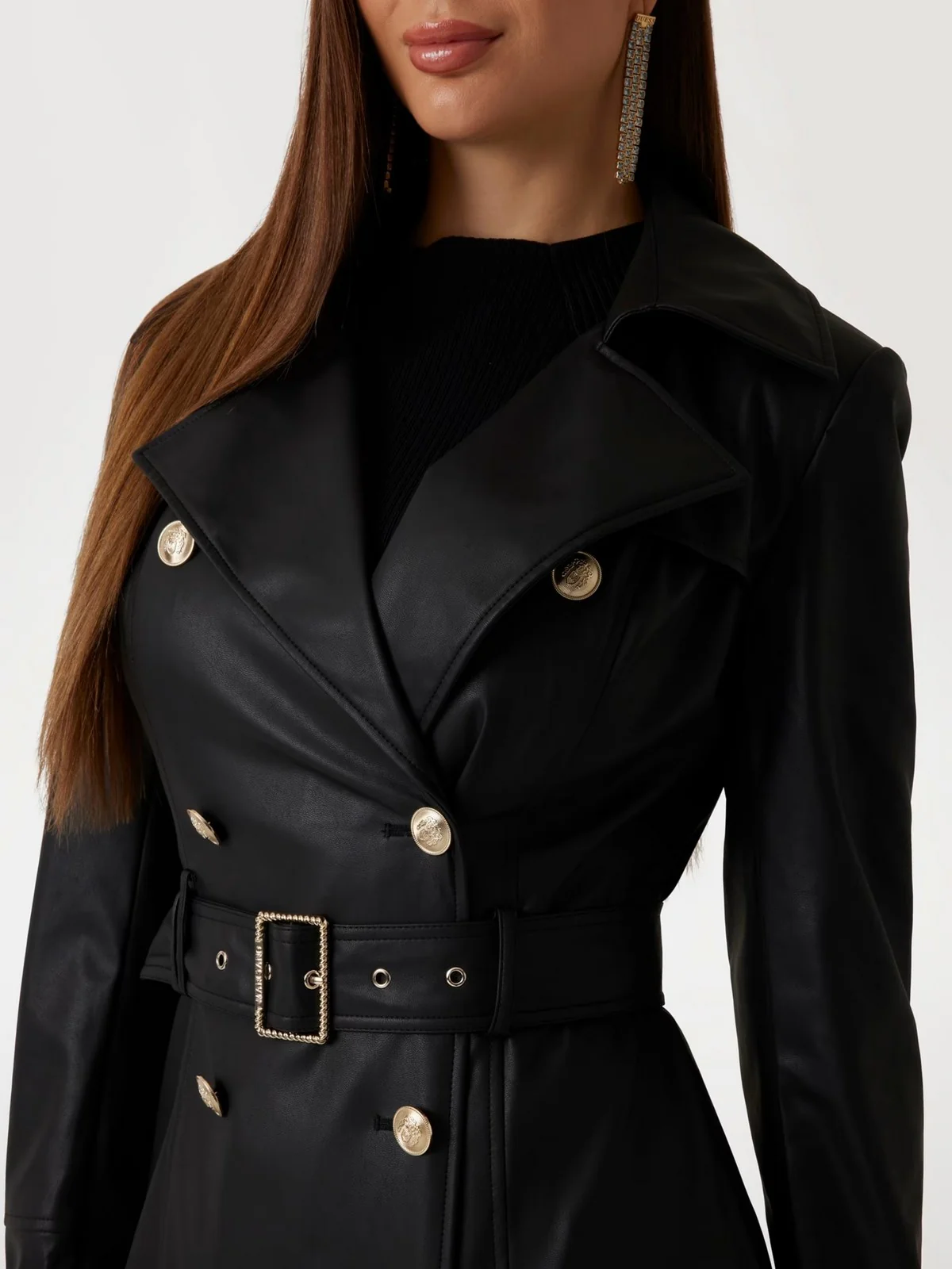 MARCIANO Trench Donna CAMILLE TRENCH 5RGL05 7114A JBLK Nero - Image 5