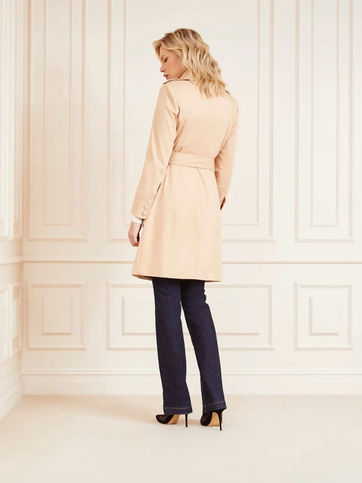 MARCIANO Trench Donna VERONIK TRENCH 4RGL06 9878Z G1G1 Beige - Image 3