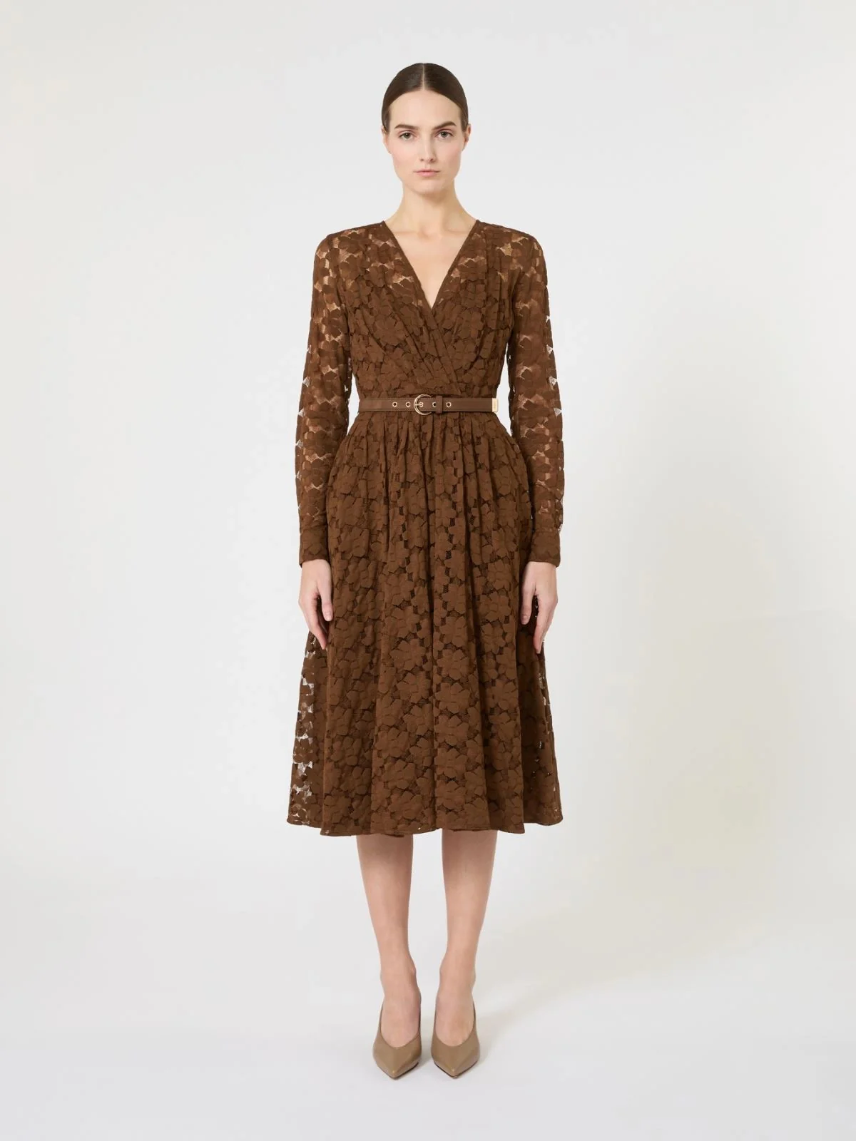 MAX MARA STUDIO Abito Donna MSTAGRUME 2616631011600 002 CIOCCOLATO - Image 3