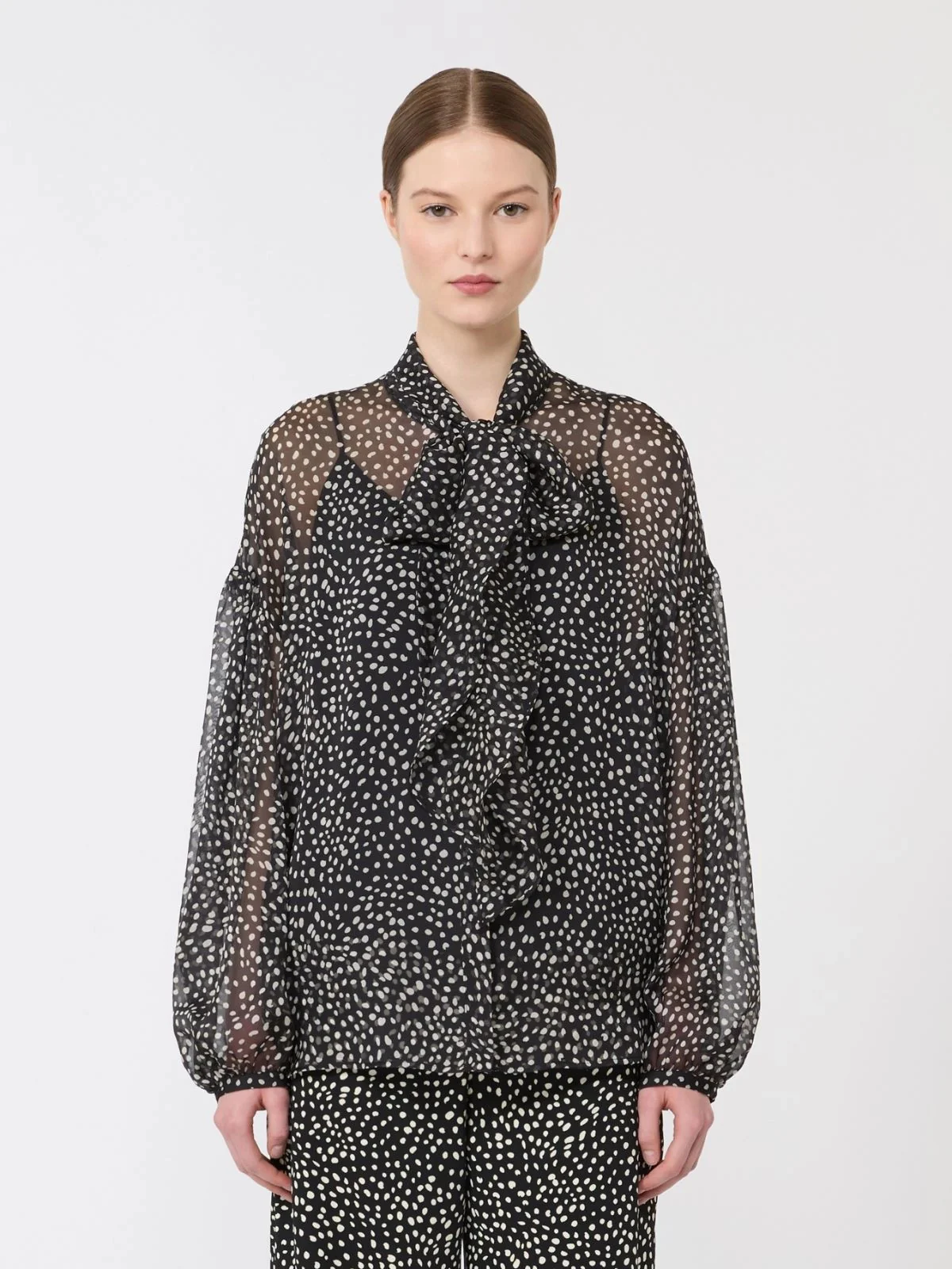 MAX MARA STUDIO Blusa Donna MSTETERE 2616261015600 002 Nero - Image 4