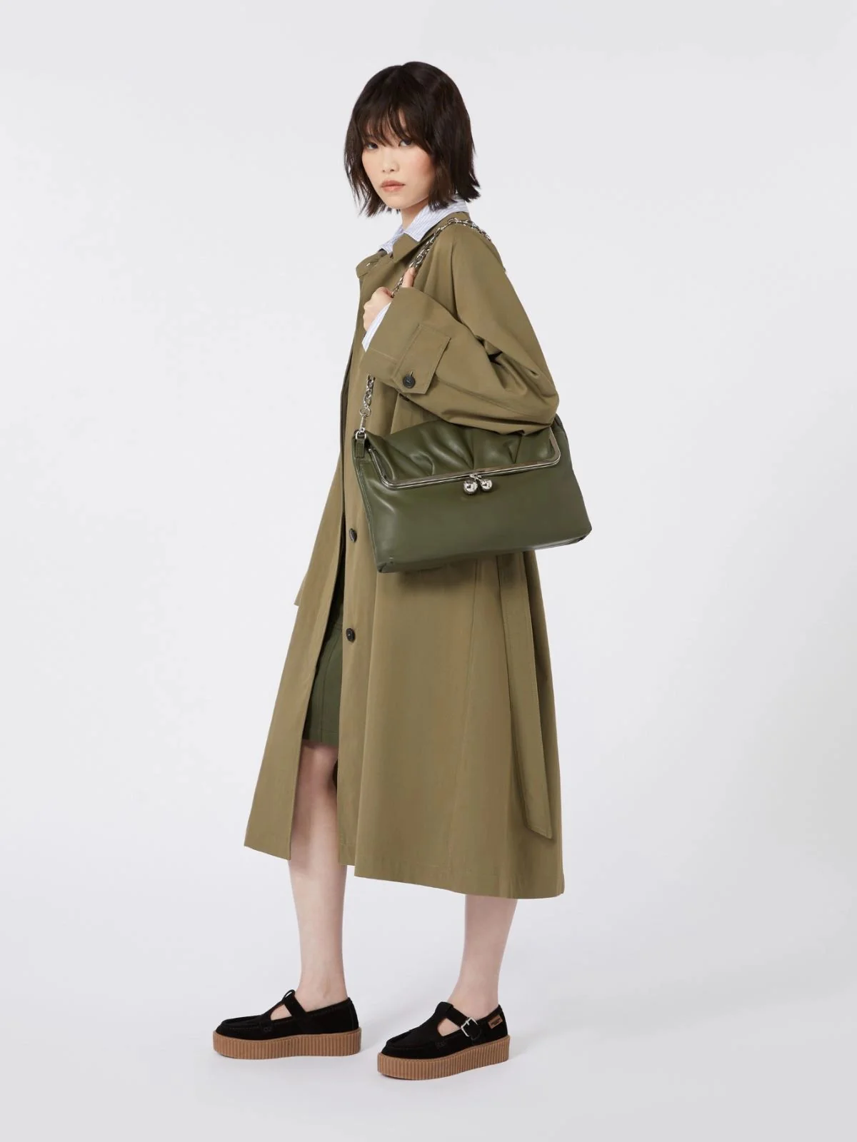 MAX MARA WEEKEND Borsa Donna WKASLALOM 2615511184600 090 VERDE SCURO - Image 2