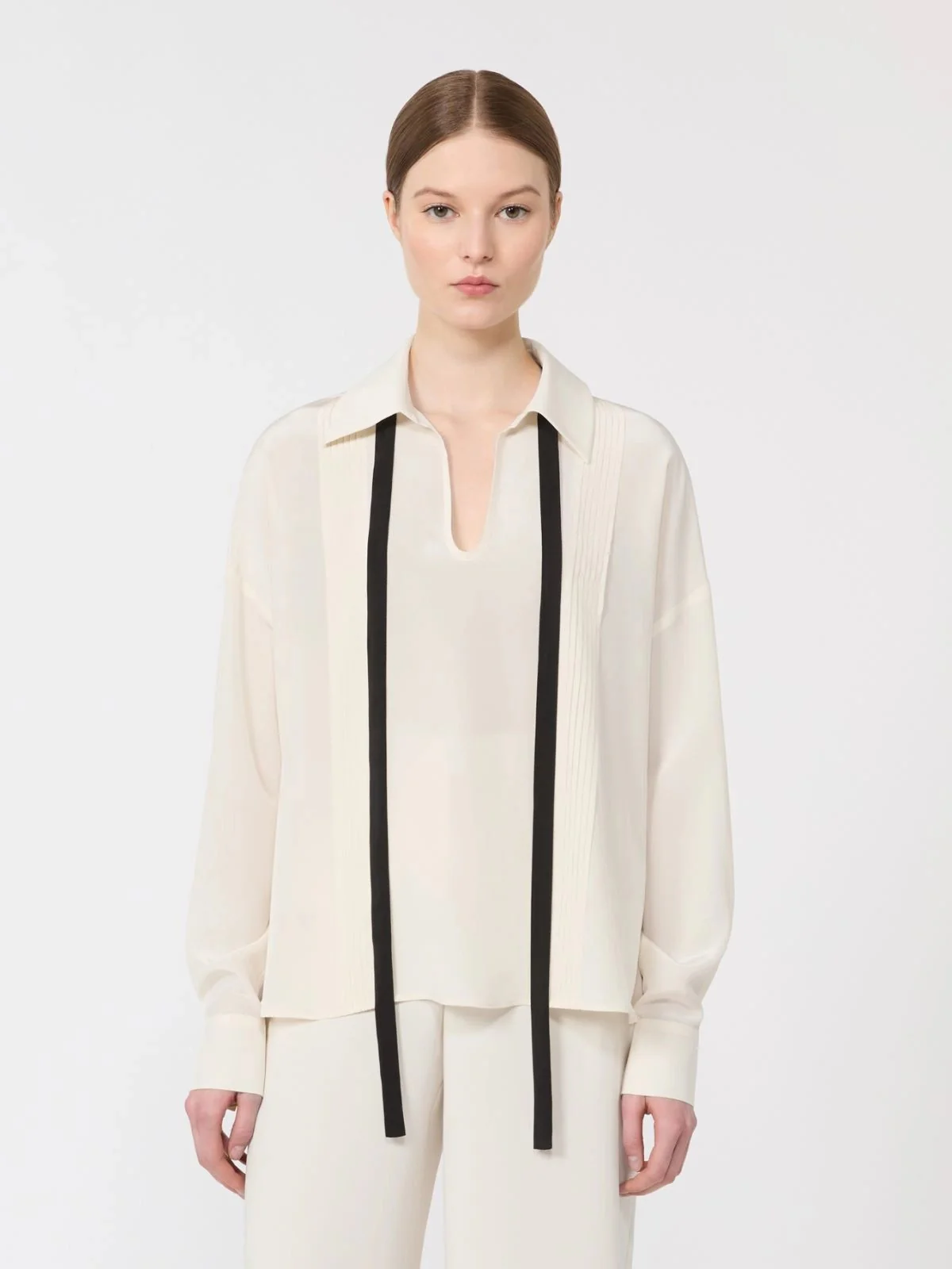 MAX MARA STUDIO Camicia Donna MSTCOLONO 2616111015600 048 Beige - Image 5