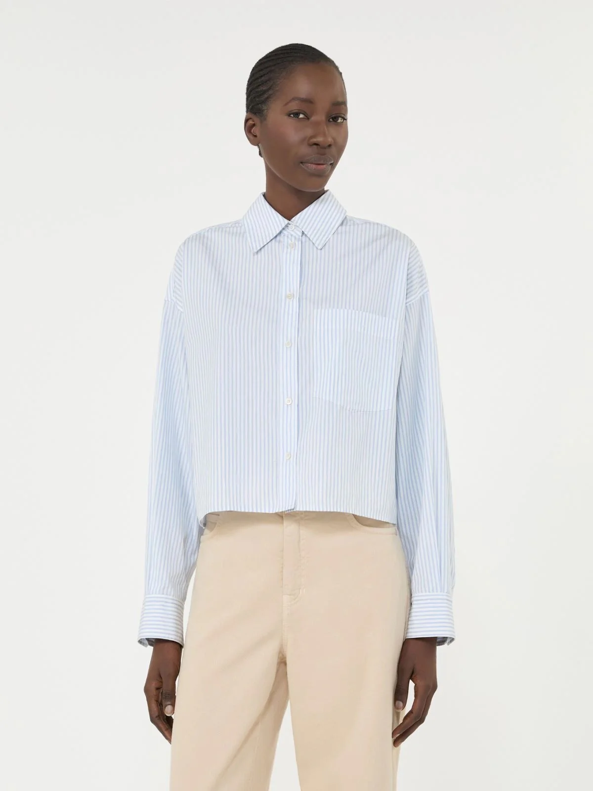 MAX MARA WEEKEND Camicia Donna WKDEDEN 2615111091600 034 AZZURRO - Image 5