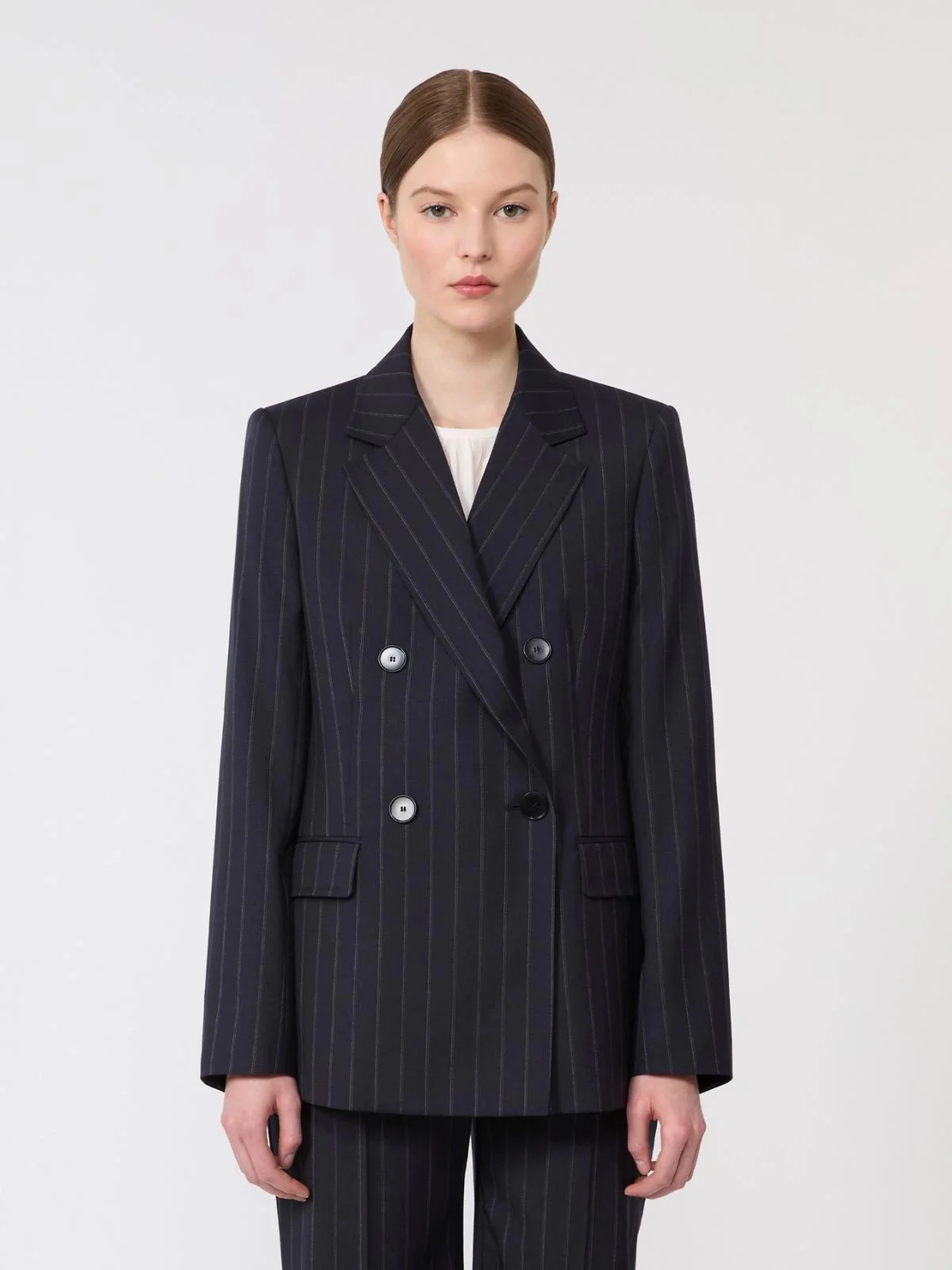 MAX MARA STUDIO Giacca Donna MSTONAGRO 2616041041600 001 Blu - Image 5