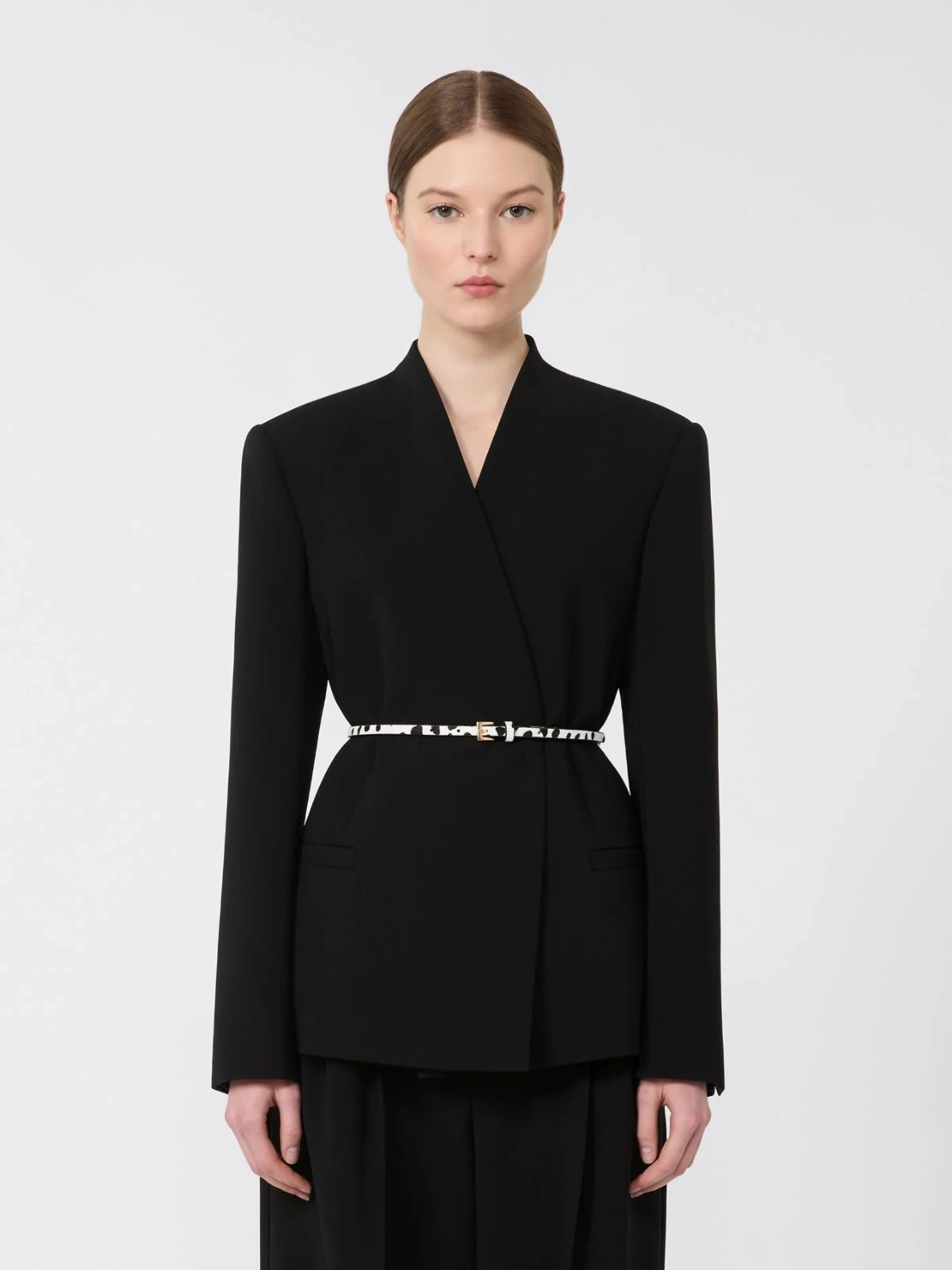 MAX MARA STUDIO Giacca Donna MSTQUINOA 2616041035600 001 Nero - Image 4