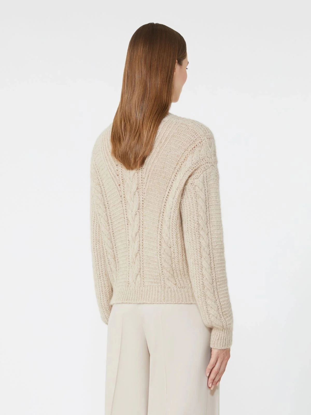 MAX MARA Maglione Donna CRASSO 2526366112650 001 BEIGE - Image 4