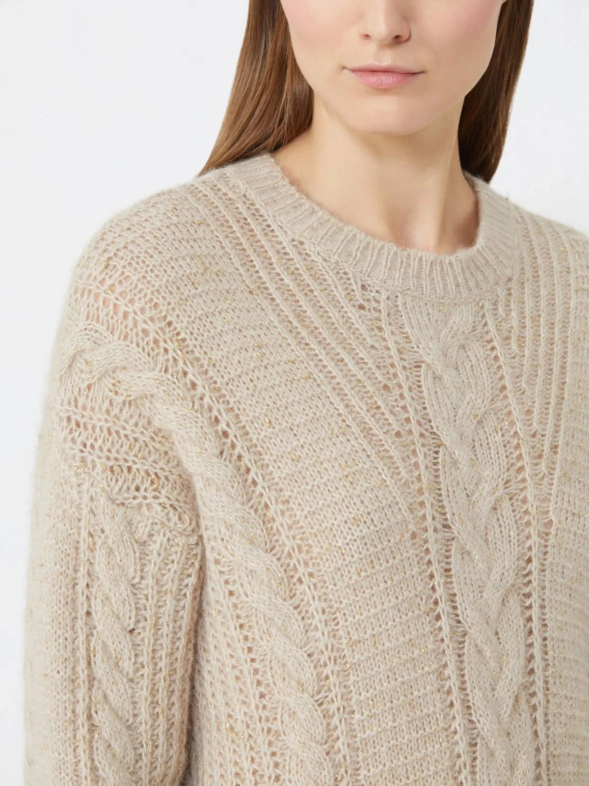MAX MARA Maglione Donna CRASSO 2526366112650 001 BEIGE - Image 5