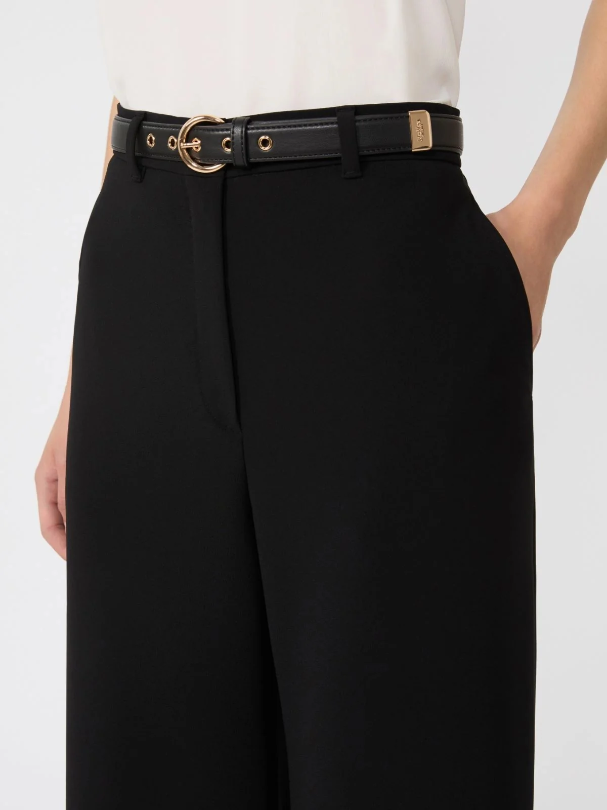 MAX MARA STUDIO Pantalone Donna MSTAMICO 2616131025600 001 Nero - Image 3