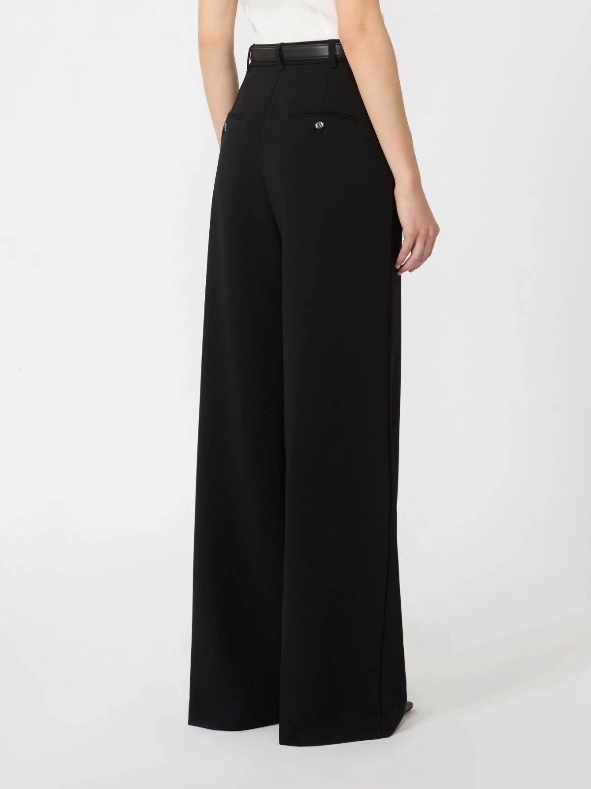 MAX MARA STUDIO Pantalone Donna MSTAMICO 2616131025600 001 Nero - Image 4