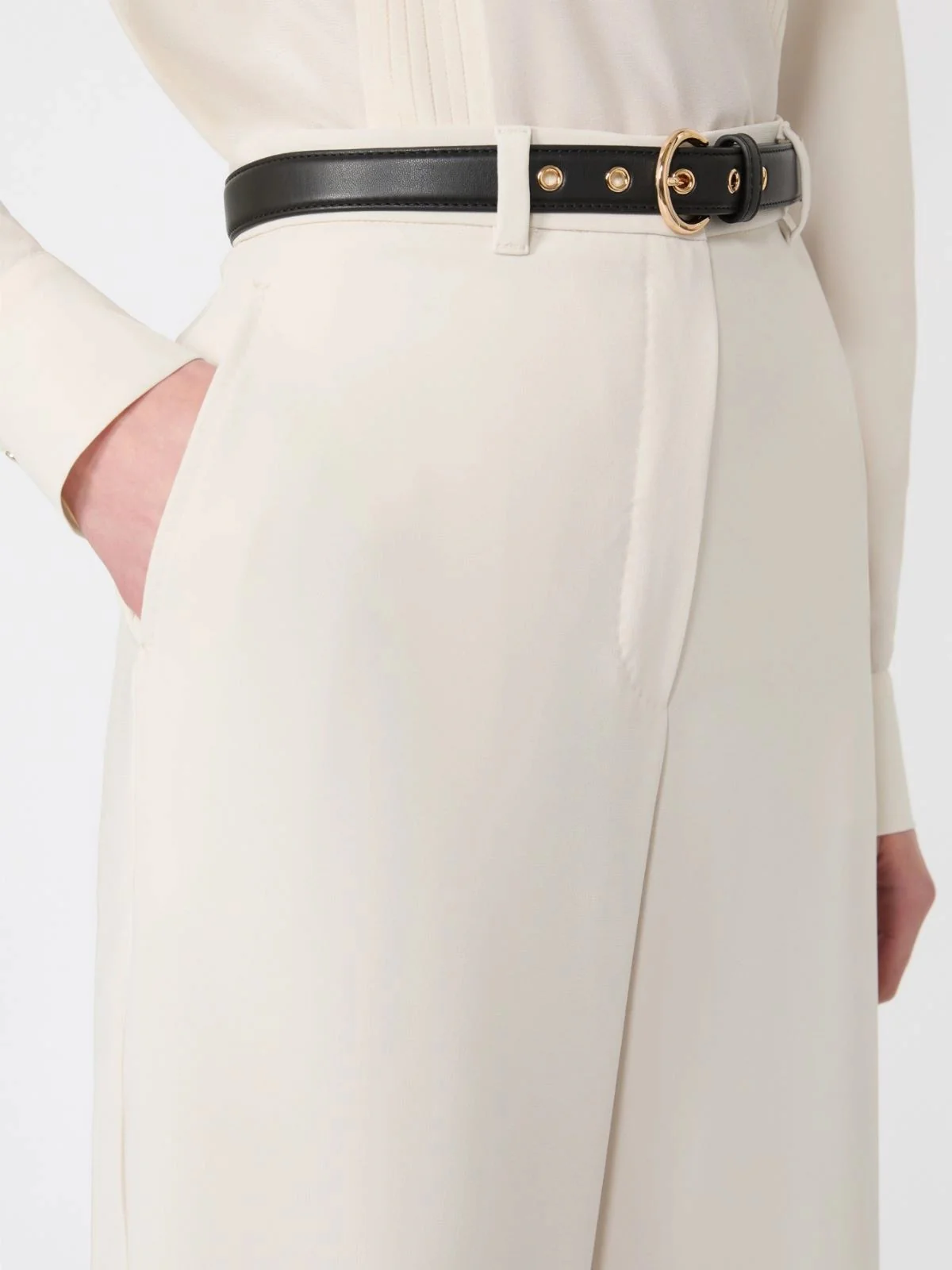 MAX MARA STUDIO Pantalone Donna MSTAMICO 2616131025600 060 Beige - Image 3