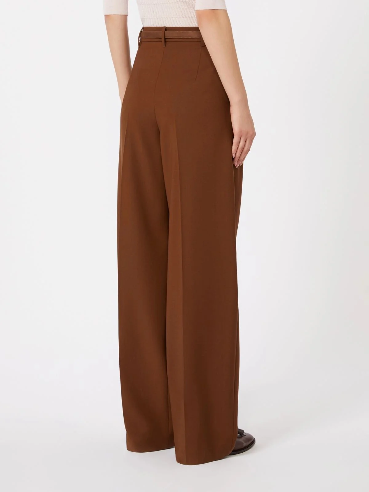 MAX MARA STUDIO Pantalone Donna MSTBACIO 2616131081600 003 CIOCCOLATO - Image 4