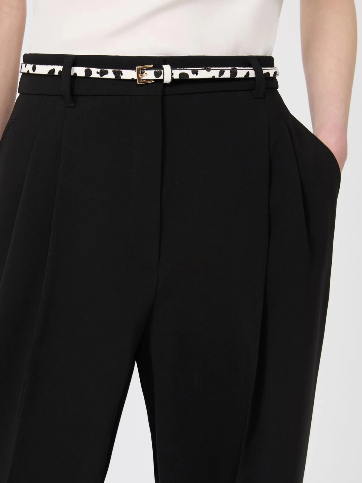 MAX MARA STUDIO Pantalone Donna MSTCORVINO 2616131015600 001 Nero - Image 3