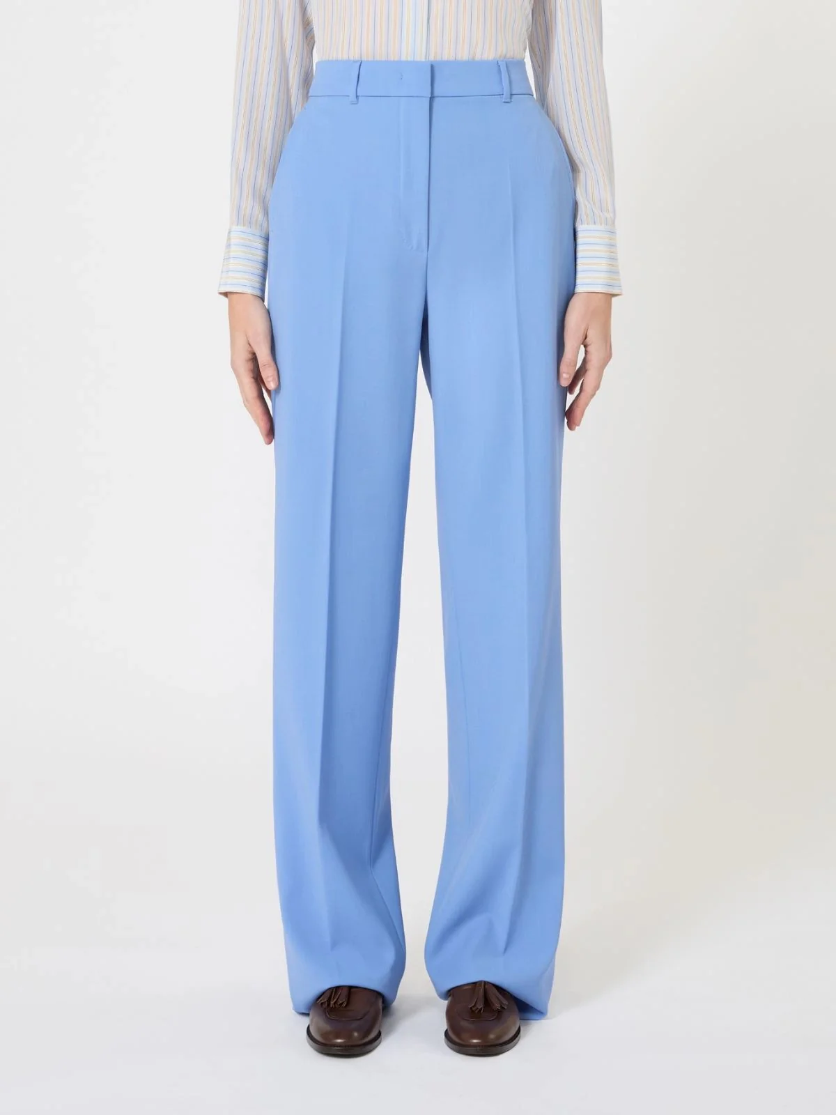 MAX MARA STUDIO Pantalone Donna MSTQUASAR 2616131041600 011 AZZURRO - Image 2