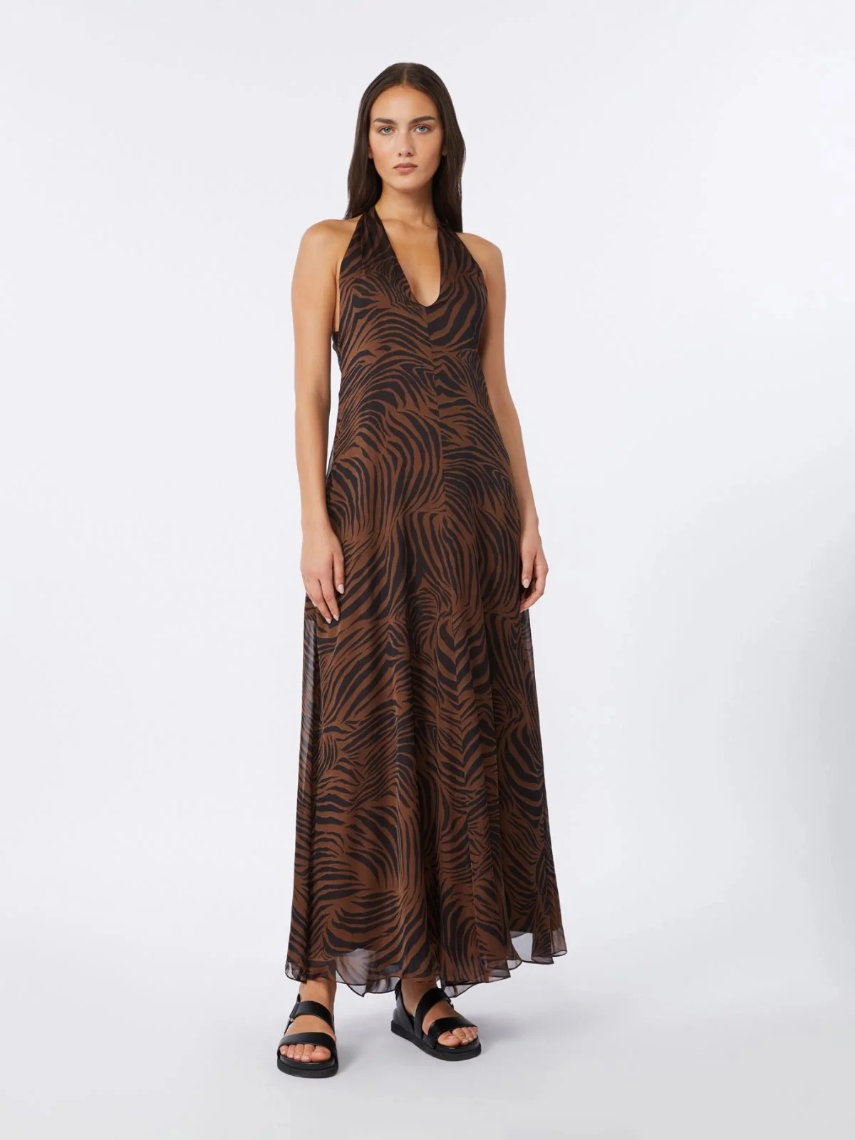 MAX MARA STUDIO Abito Donna MSTSALICE 2616221092600 002 Marrone - Image 4