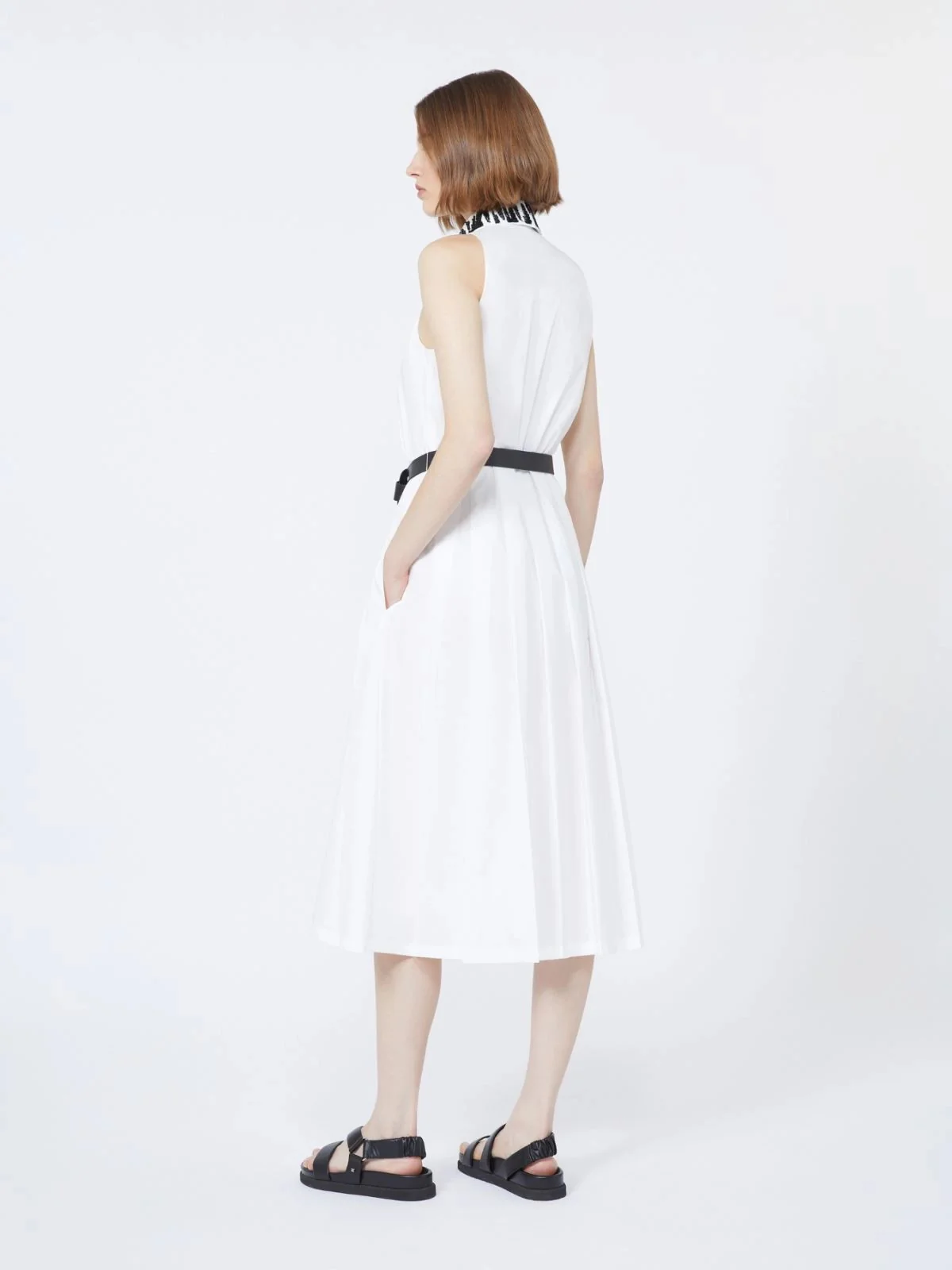 MAX MARA STUDIO Abito Donna MSTUBICATO 2616221072600 001 Bianco - Image 4