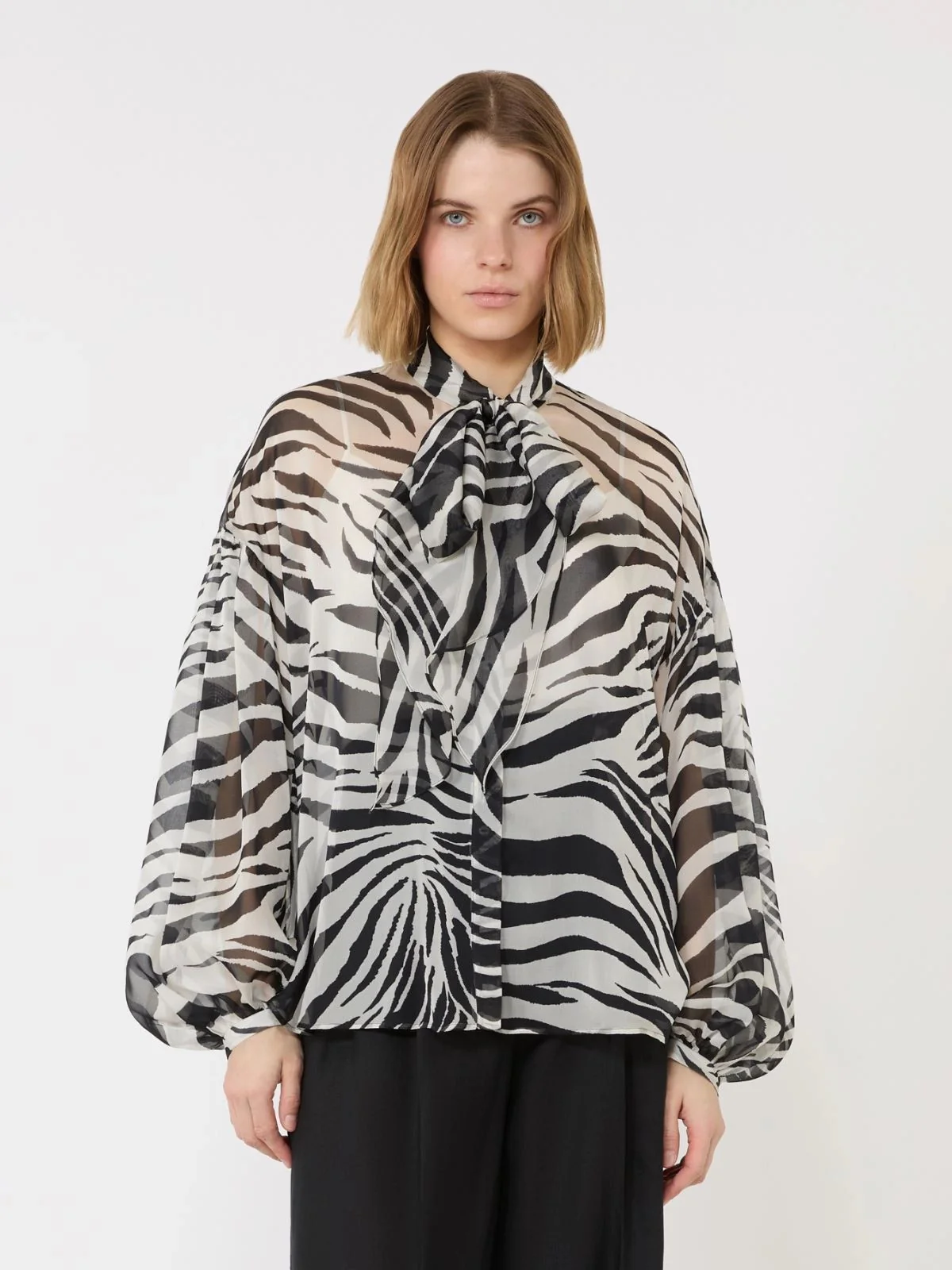 MAX MARA STUDIO Blusa Donna MSTBALLATA 2616261012600 001 Nero - Image 4