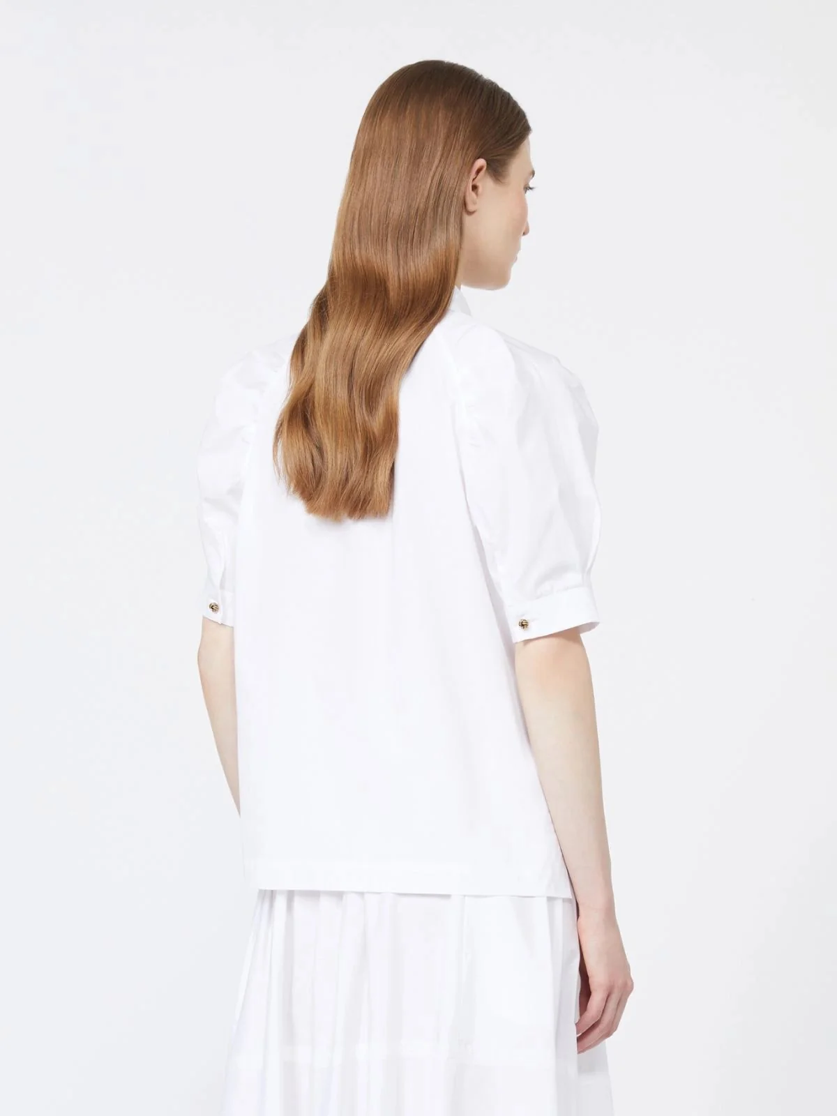 MAX MARA STUDIO Camicia Donna MSTAMORE 2616111032600 001 BIANCO OTTICO - Image 3