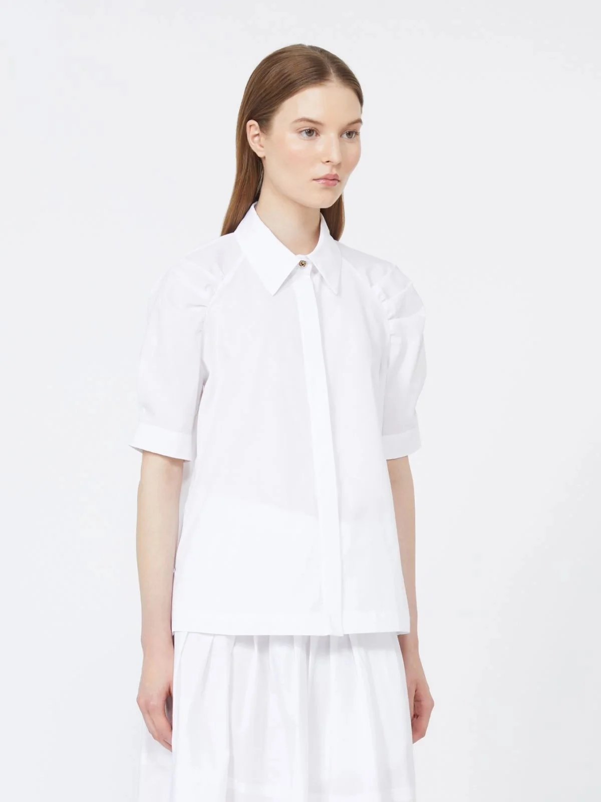 MAX MARA STUDIO Camicia Donna MSTAMORE 2616111032600 001 BIANCO OTTICO - Image 4
