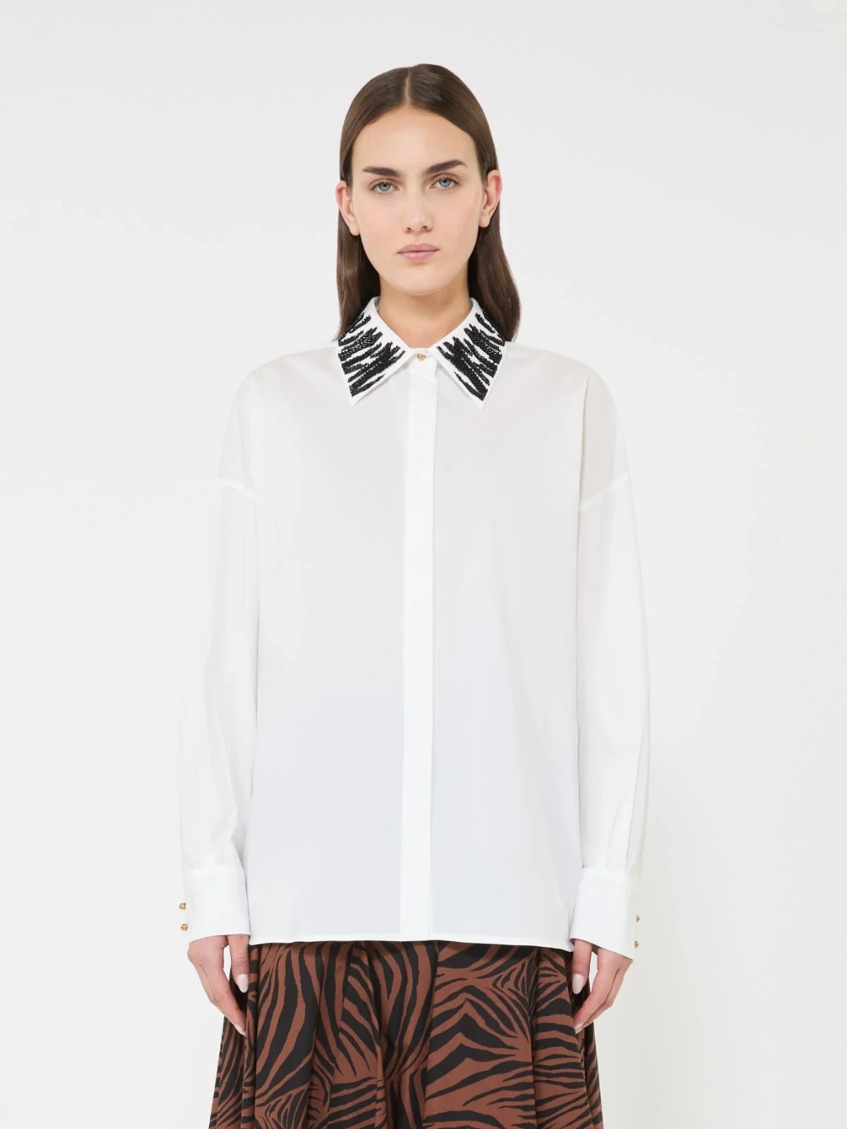 MAX MARA STUDIO Camicia Donna MSTGENE 2616111022600 001 Bianco - Image 5