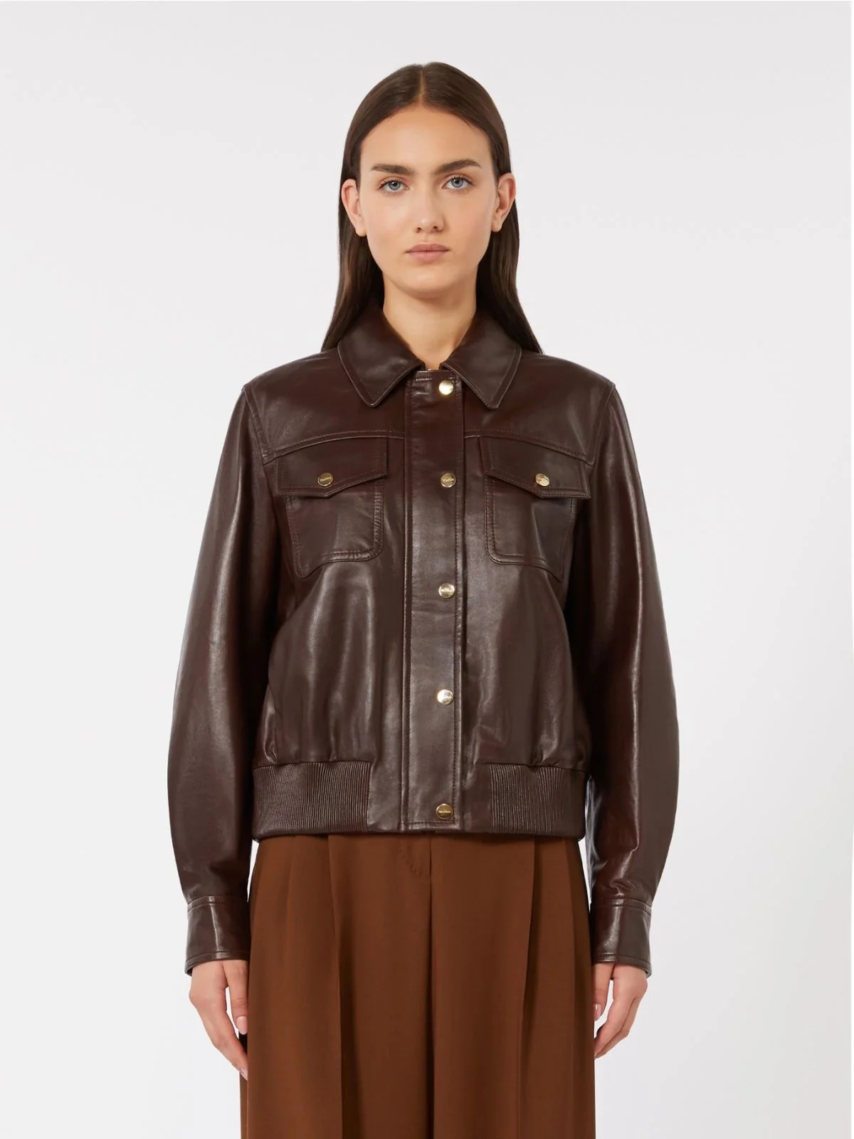 MAX MARA STUDIO Giubbino Donna MSTBIADA 2616441011600 002 Marrone - Image 4