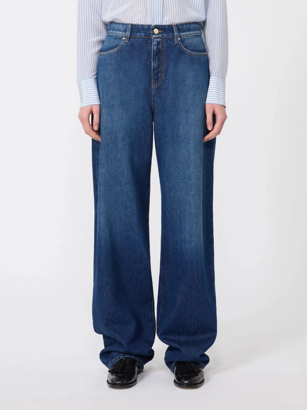 MAX MARA STUDIO Jeans Donna MSTPALUDE 2616181011600 005 Blu - Image 5