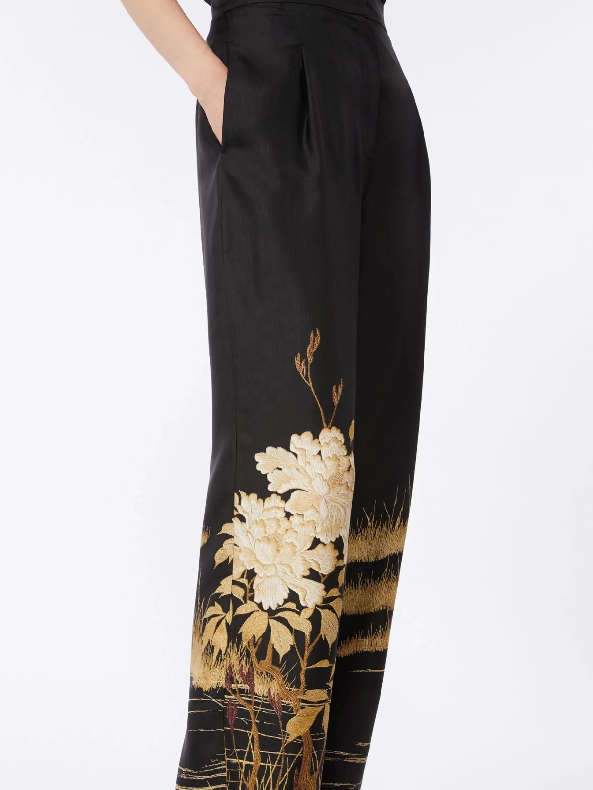 MAX MARA STUDIO Pantalone Donna MSEMAPPA 2616131034600 003 Nero - Image 3