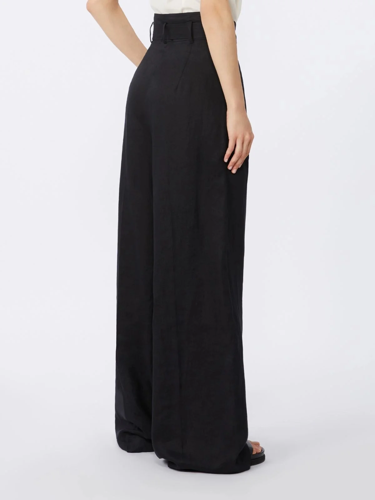 MAX MARA STUDIO Pantalone Donna MSTMATERIA 2616131092600 035 Nero - Image 3
