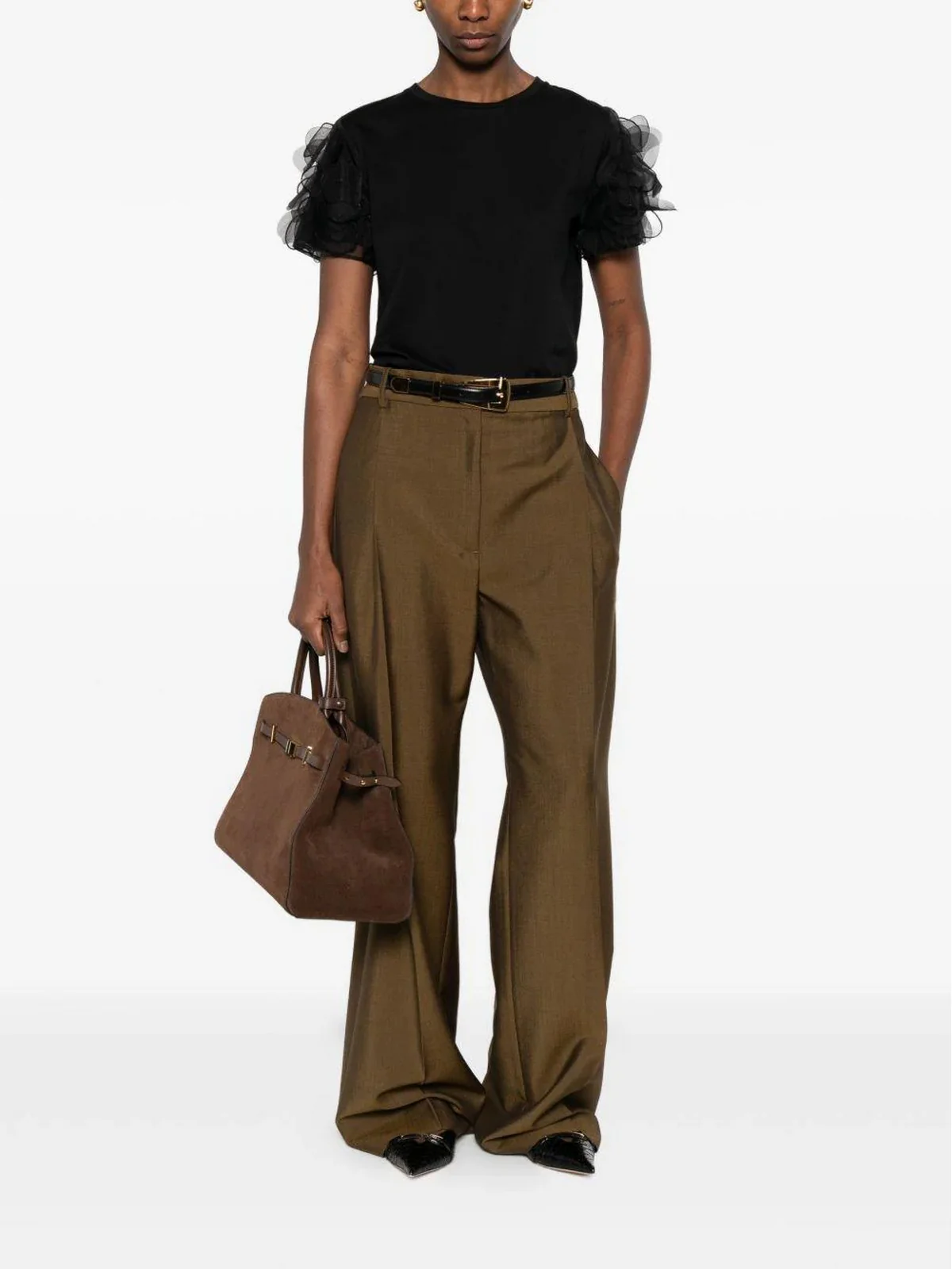 MAX MARA STUDIO T-shirt Donna MSEEDITTI 2616971013600 005 Nero - Image 3