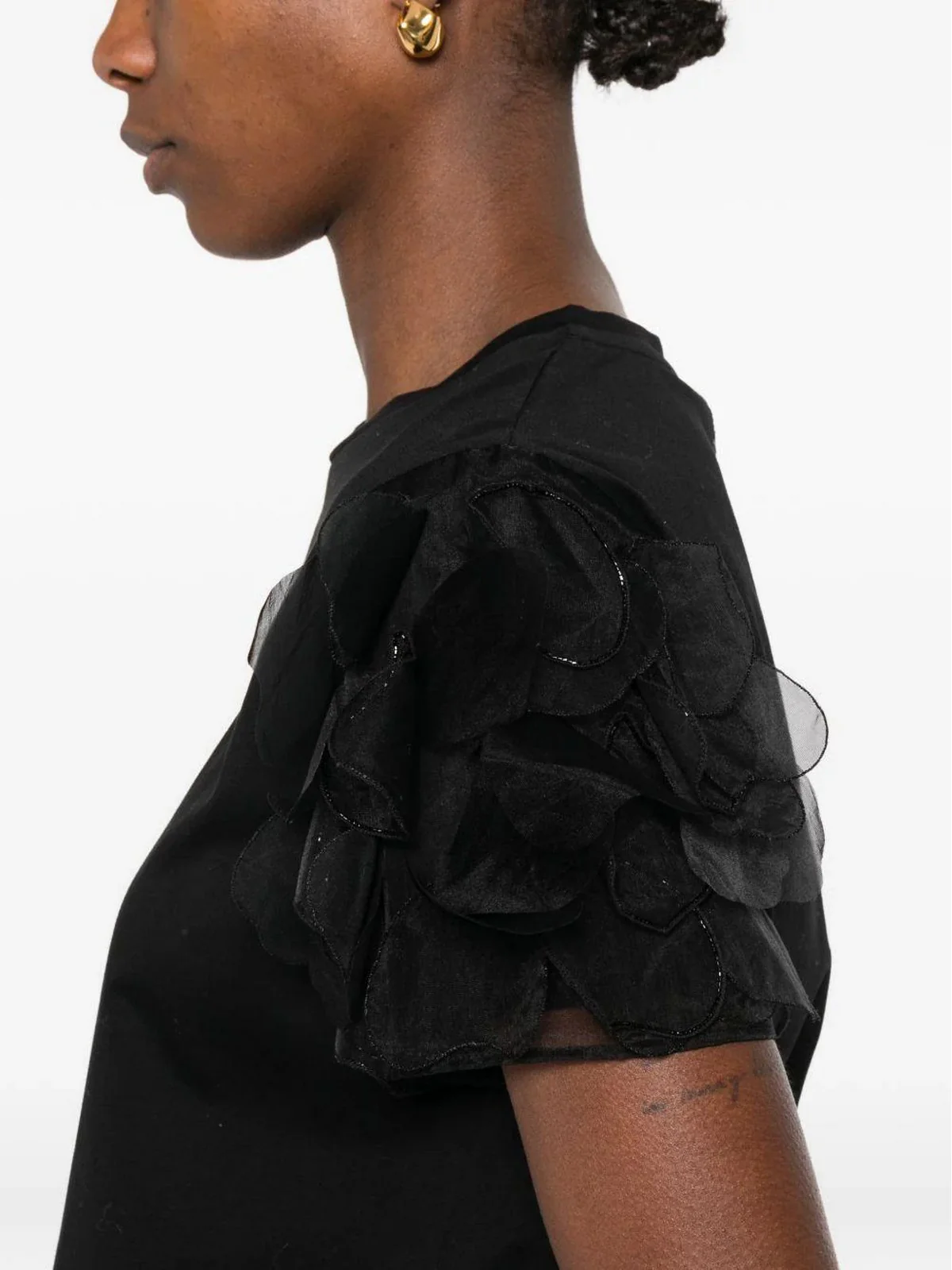 MAX MARA STUDIO T-shirt Donna MSEEDITTI 2616971013600 005 Nero - Image 4