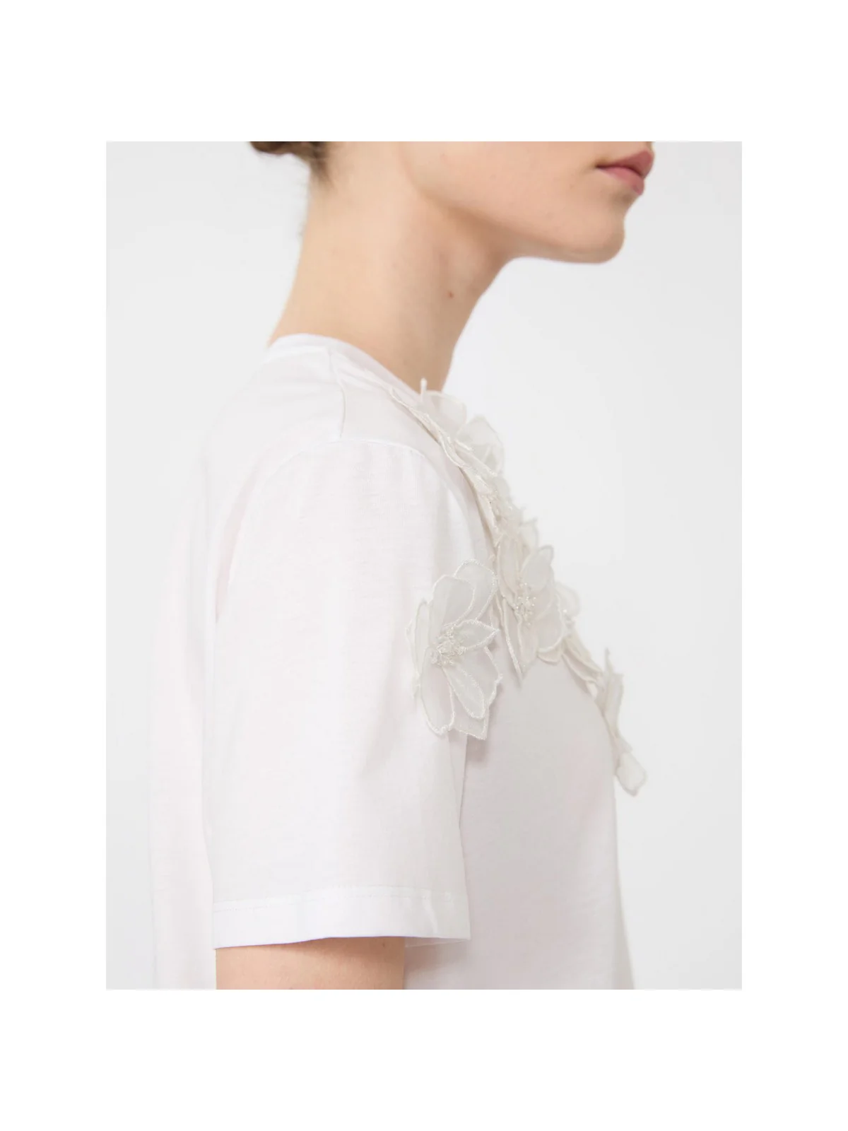 MAX MARA STUDIO T-shirt Donna MSEEDITTI 2616971013600 006 Bianco - Image 2