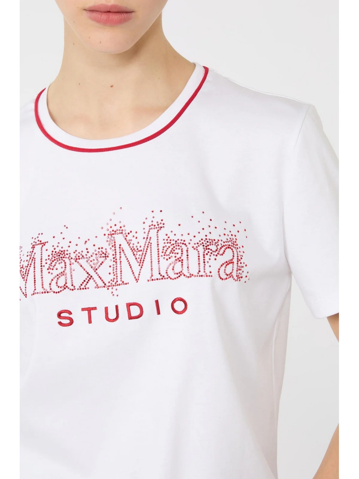 MAX MARA STUDIO T-shirt Donna MSTPUGNALE 2616971011600 001 Bianco - Image 2
