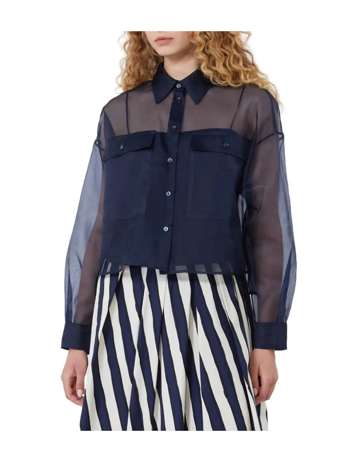 MAX MARA WEEKEND Blusa Donna WKDCOLOMBA 2615261012600 004 Blu - Image 3