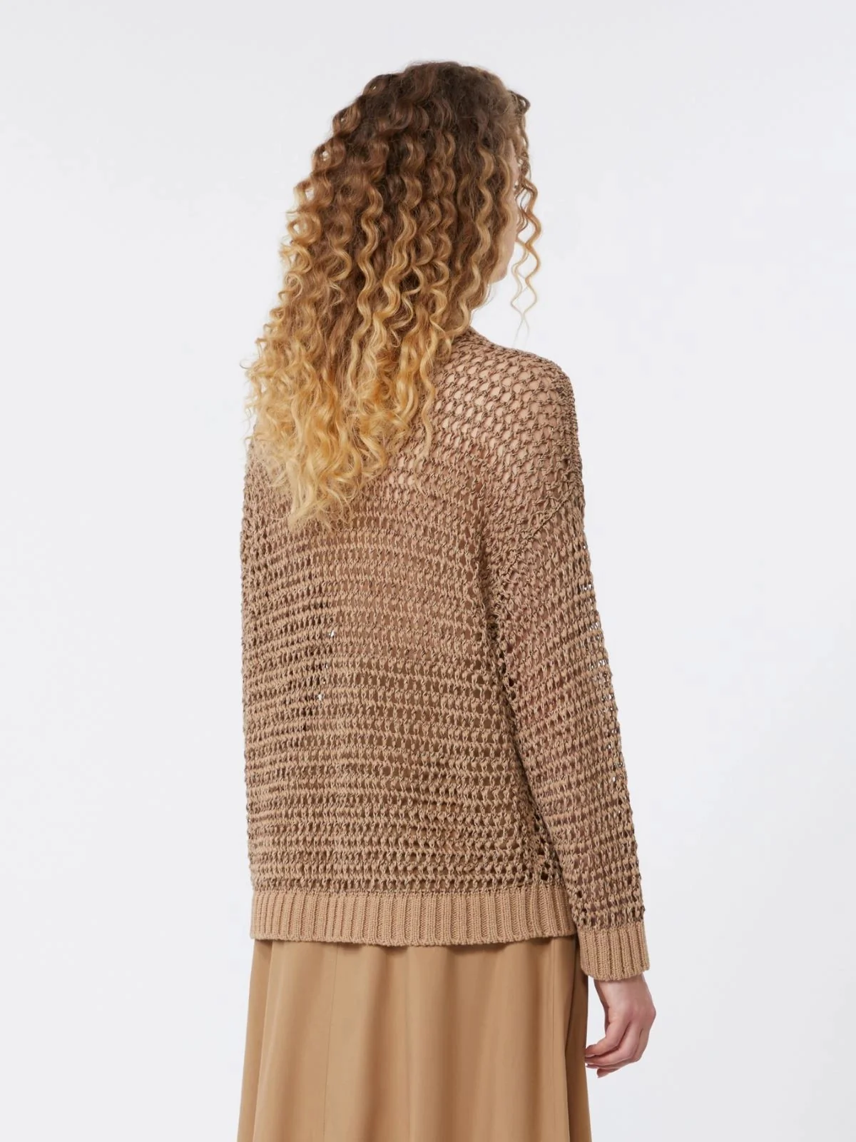 MAX MARA WEEKEND Maglia Donna WKDONIRICA 2615361152600 002 CUOIO - Image 3