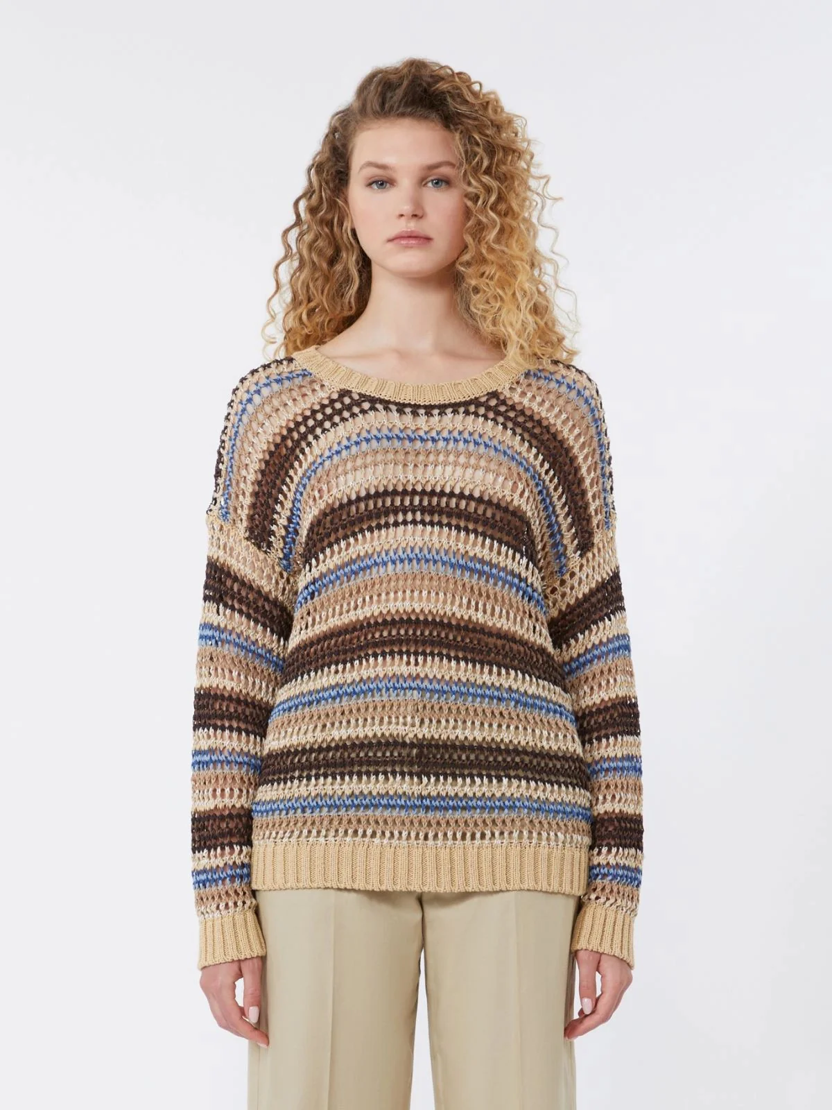 MAX MARA WEEKEND Maglia Donna WKDONIRICA 2615361152600 004 Marrone - Image 3